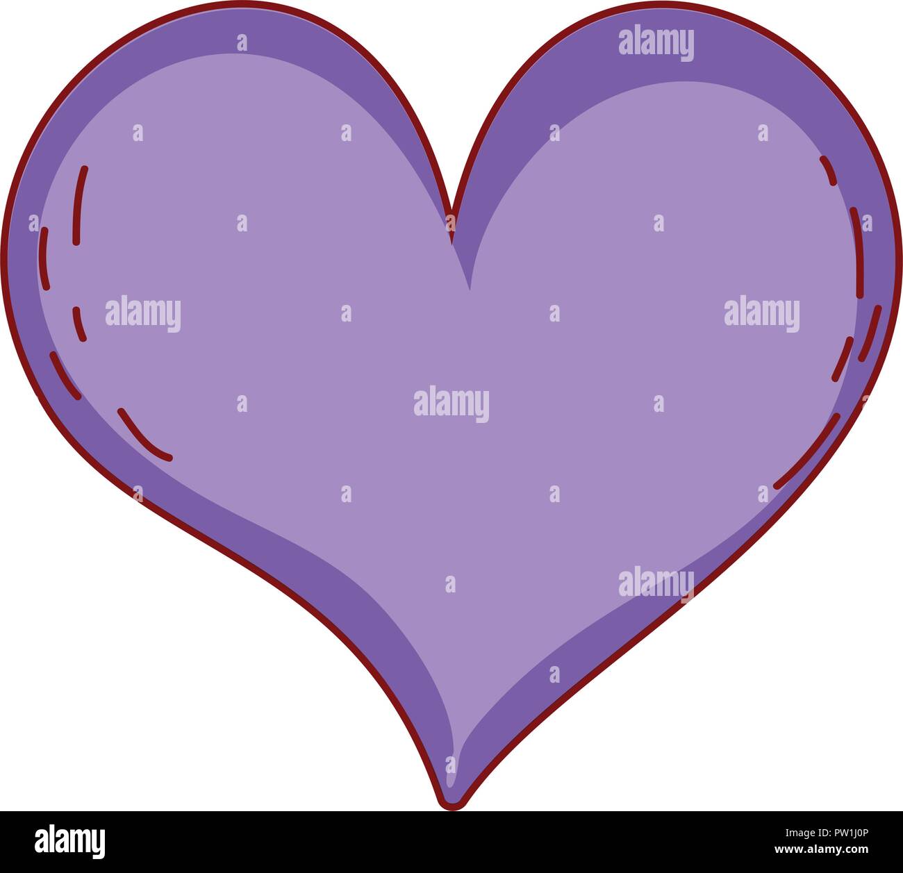Heart lovely drawing Stock Vector Image & Art - Alamy