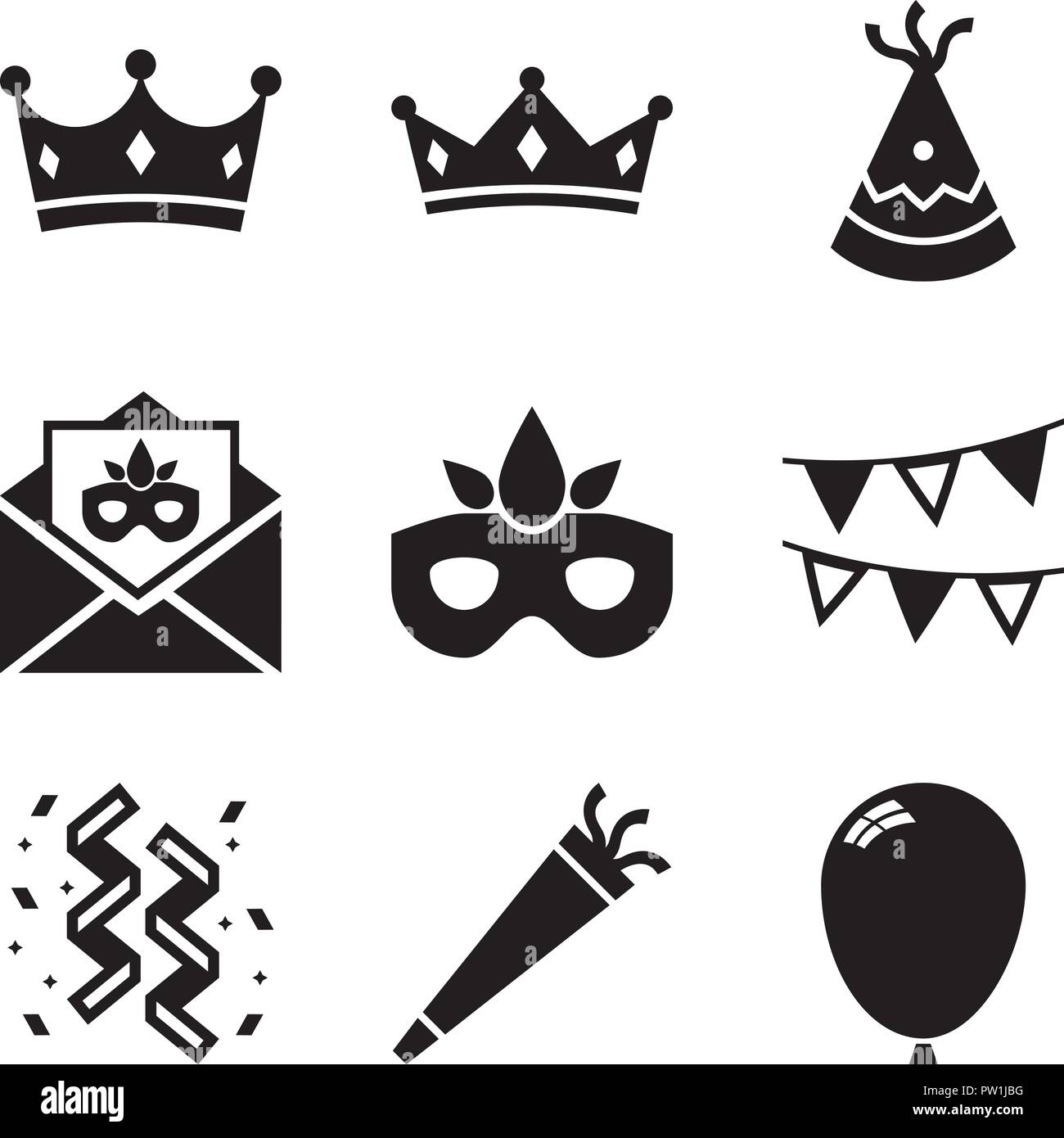 Costume Party Elements Stock Vector Image Art Alamy