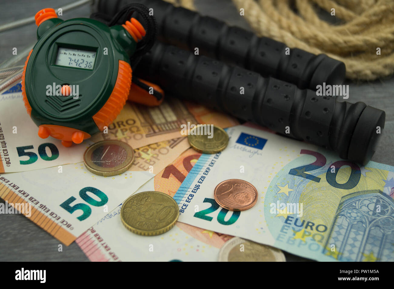 Sport costs money Stock Photo - Alamy