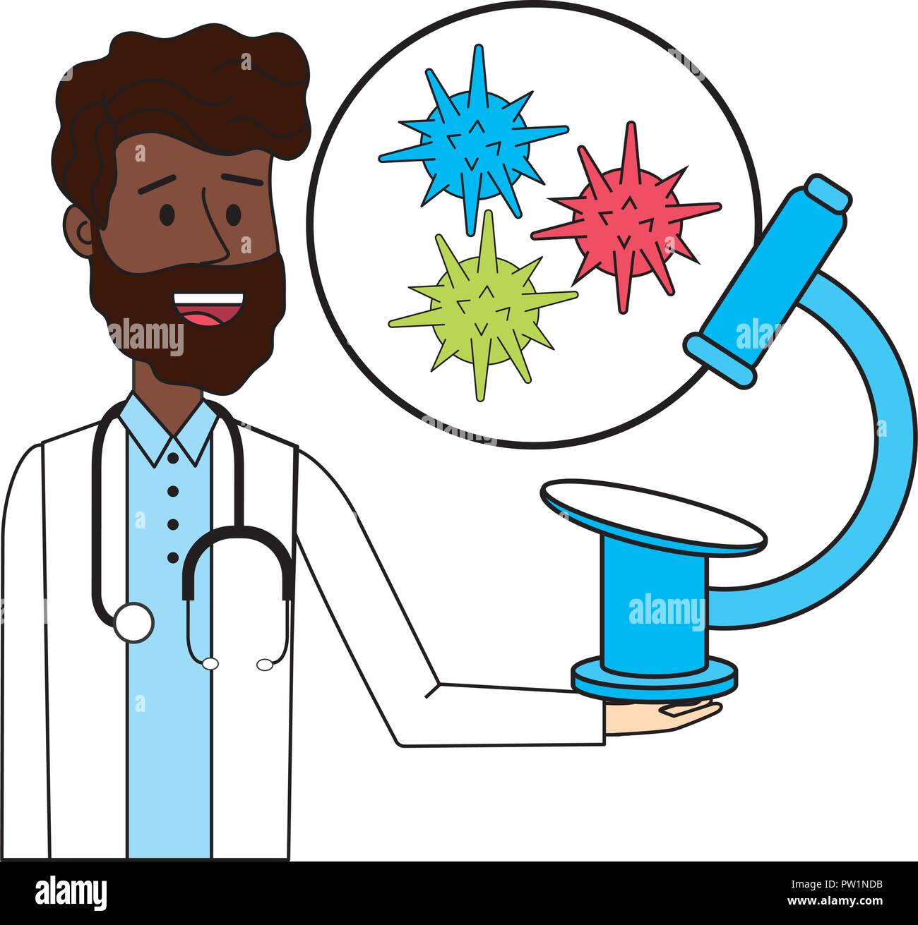 Doctor and medicine cartoon Stock Vector