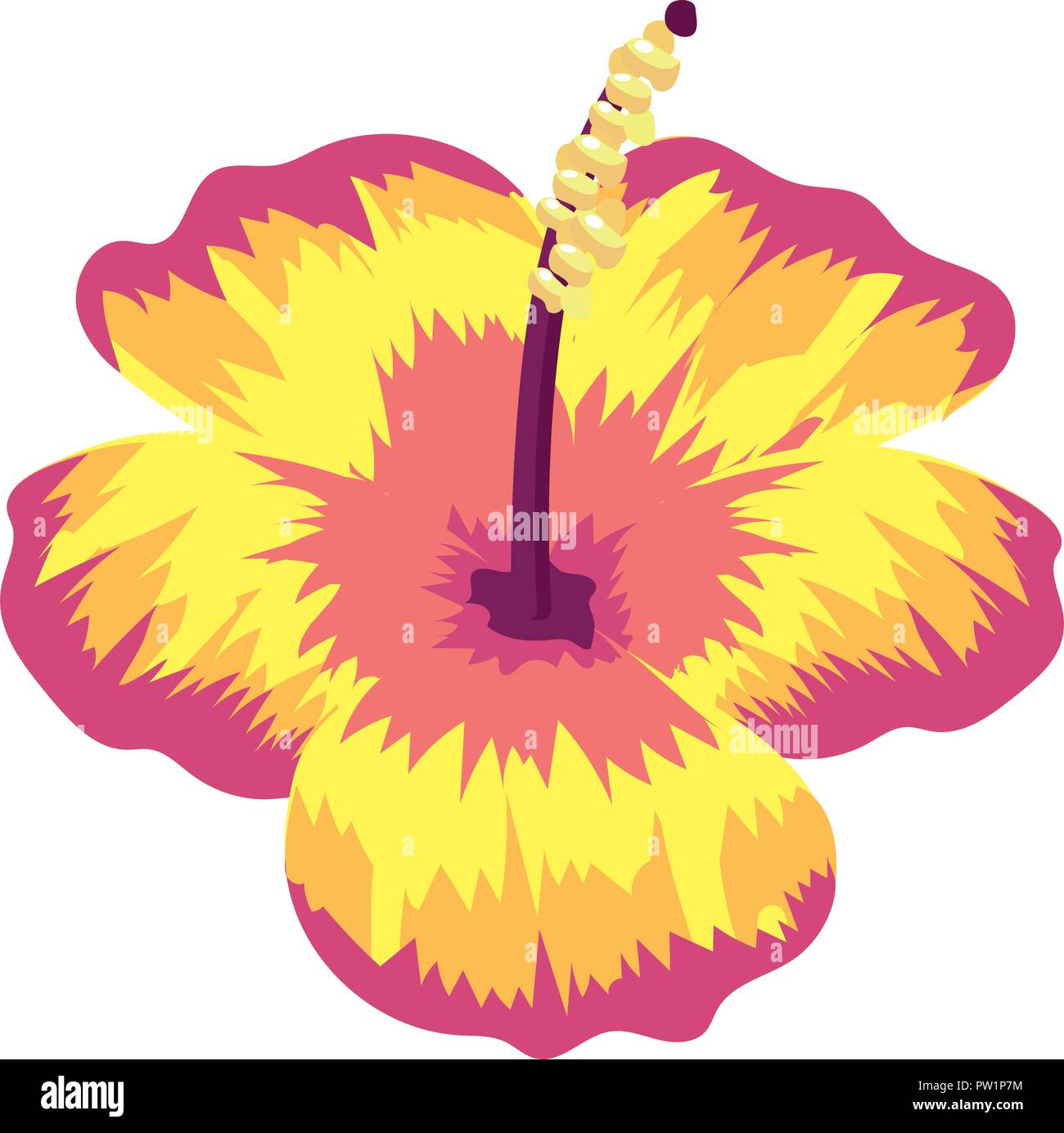 Flower plant isolated Stock Vector Image & Art - Alamy