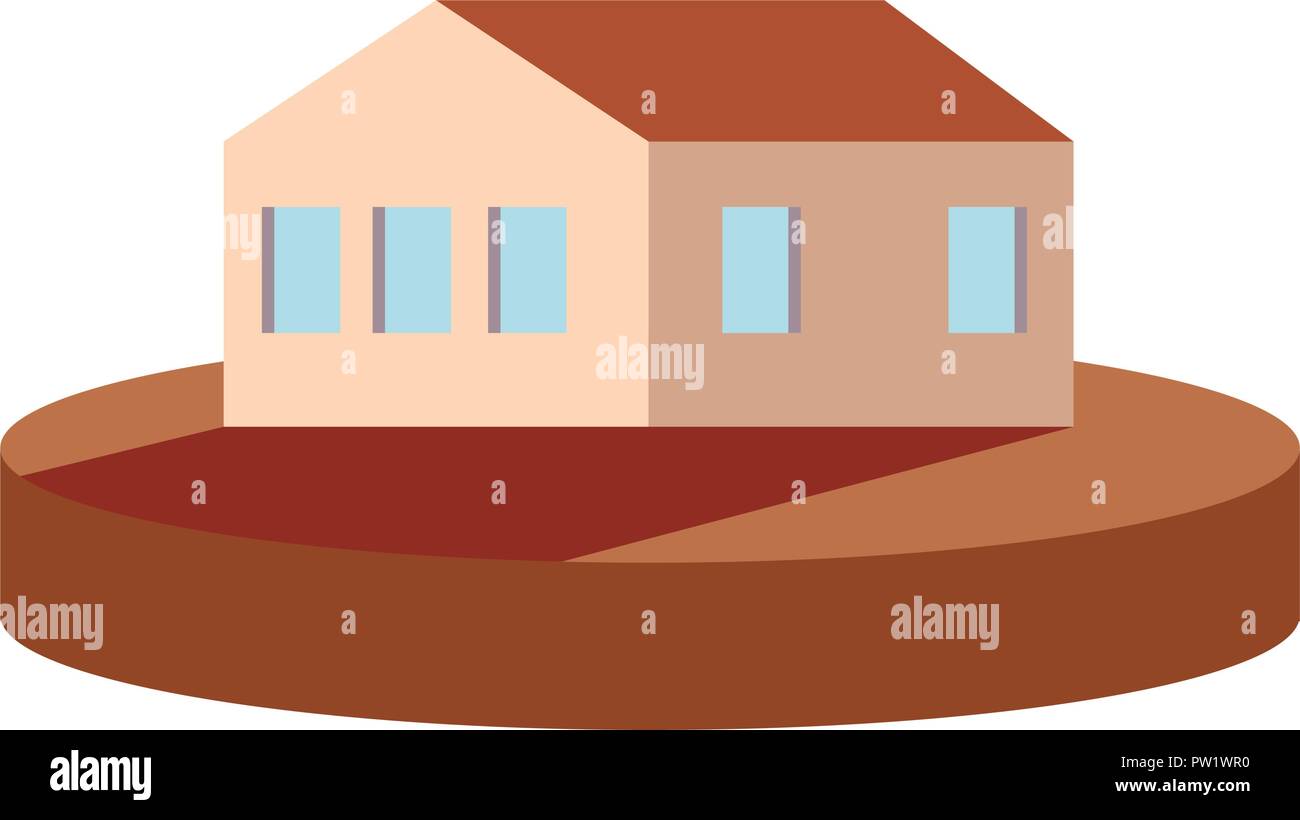 house facade on white background vector illustration Stock Vector Image ...