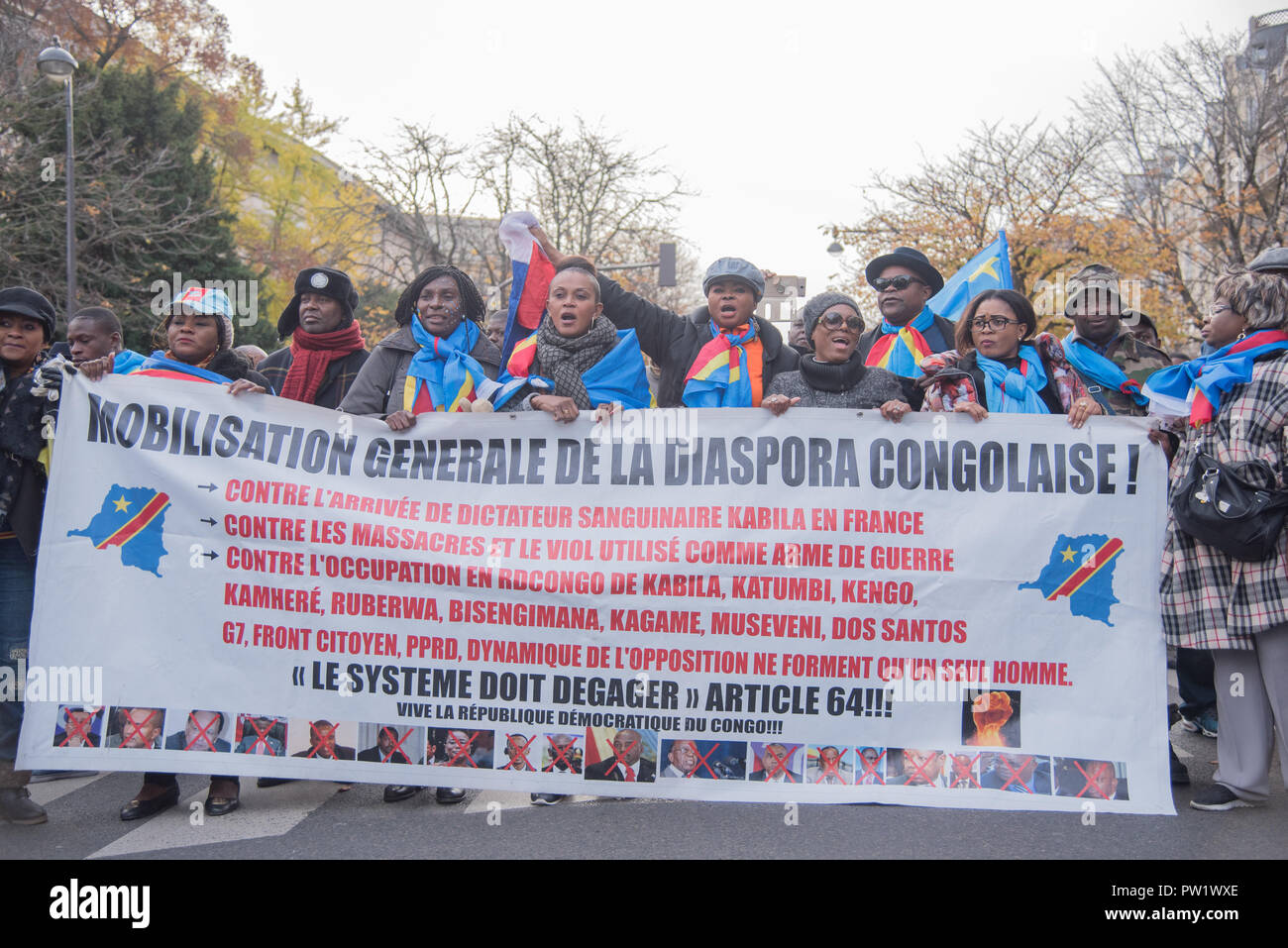 Paris Manifestation Anti Kabila Stock Photo - Alamy