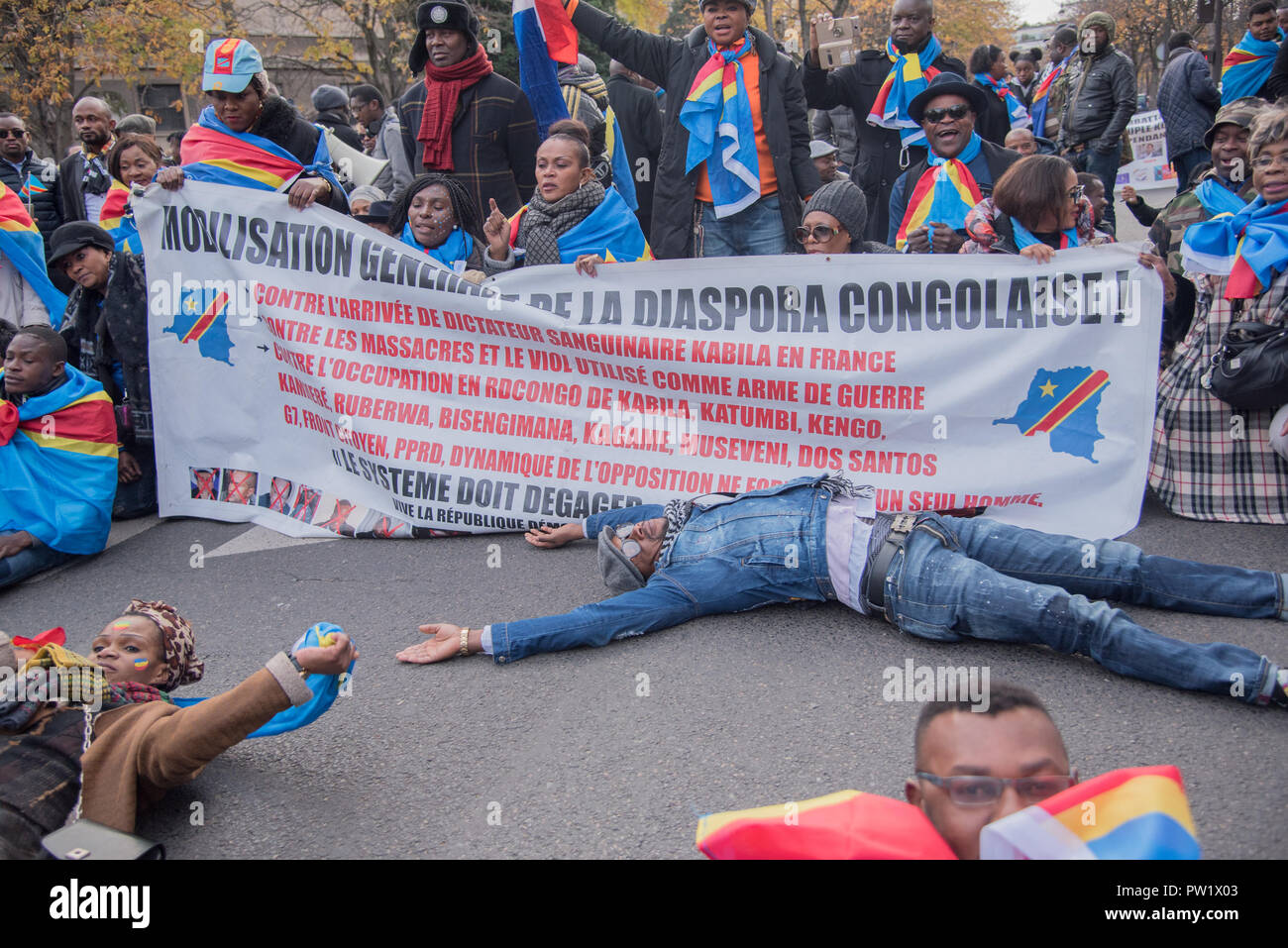 Paris Manifestation Anti Kabila Stock Photo - Alamy