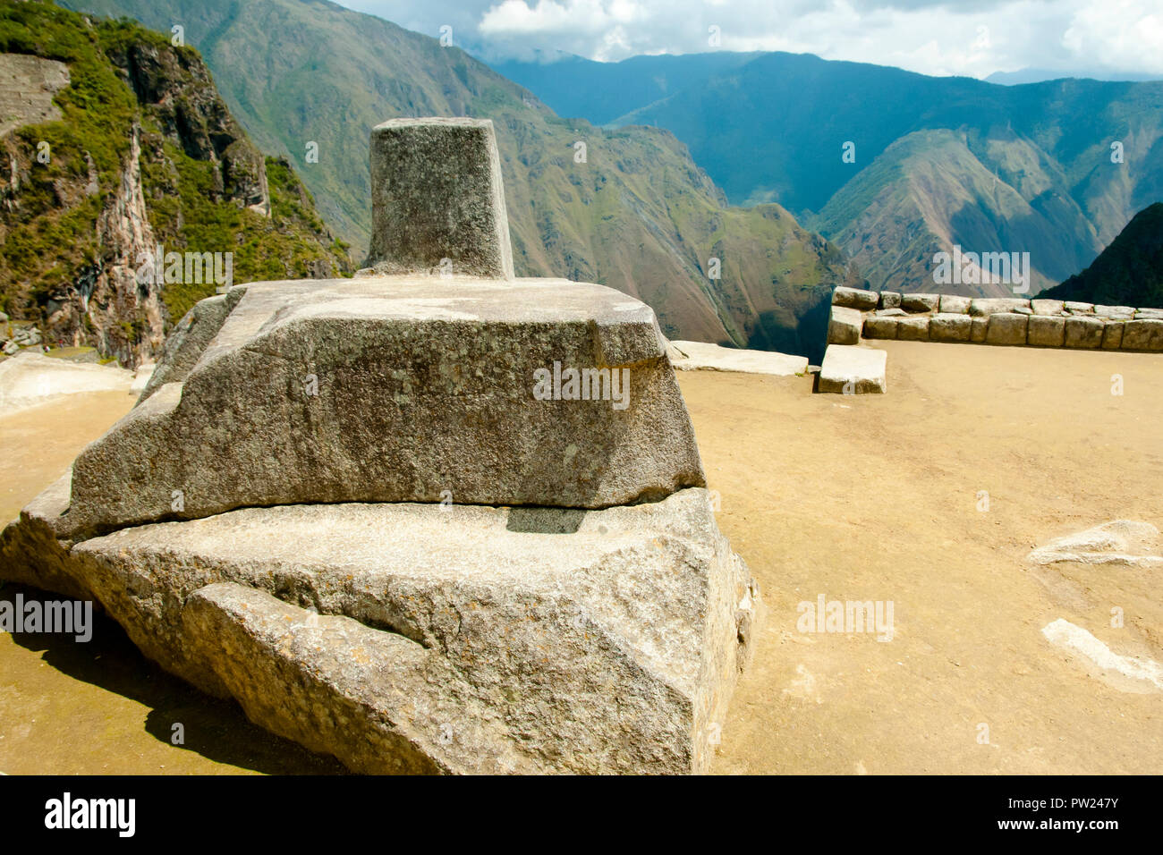 The famous intihuatana rock hi-res stock photography and images - Alamy