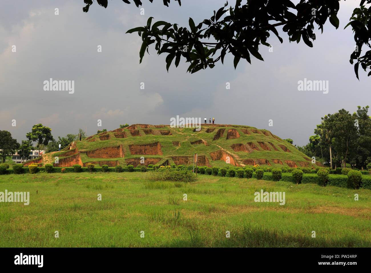 Gokul Medh an excavated mound in the village of Gokul under Bogra Sadar Upazila, about two km southwest of Mahasthangarh citadel. It is popularly know Stock Photo