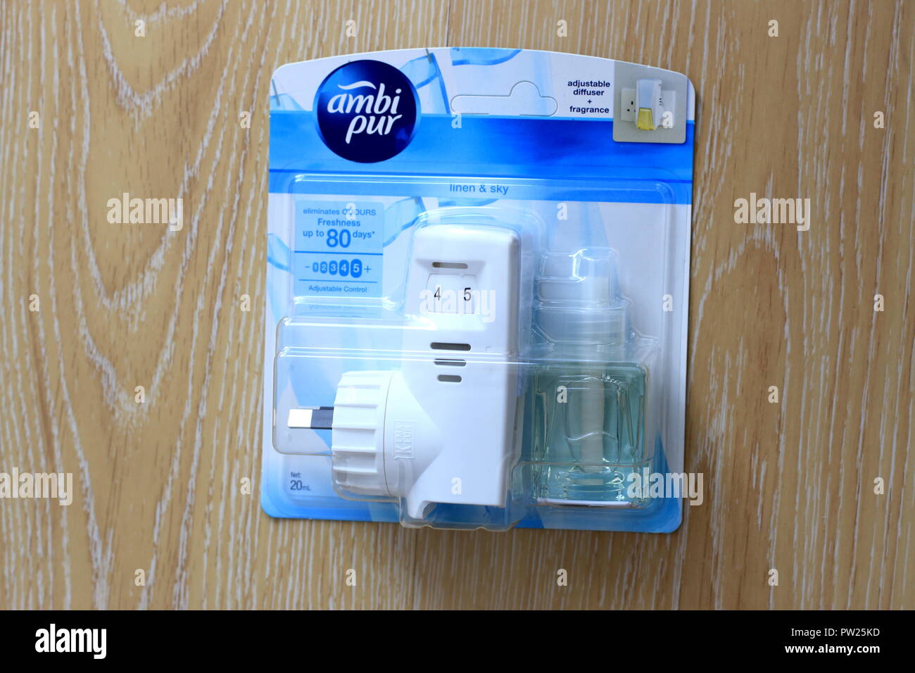 NOT AN ACTUAL PRODUCT - Plug in Ambi Pur Vanilla Harmony Air Freshener - isolated Stock Photo