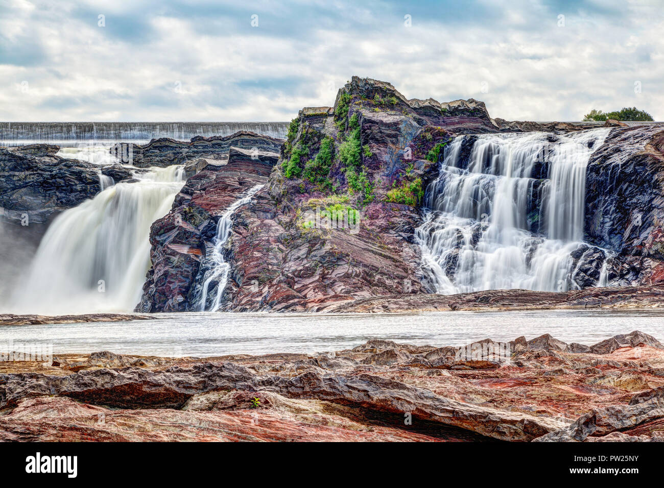 ChutesdelaChaudiere or Chaudiere Falls are 35meter high waterfalls