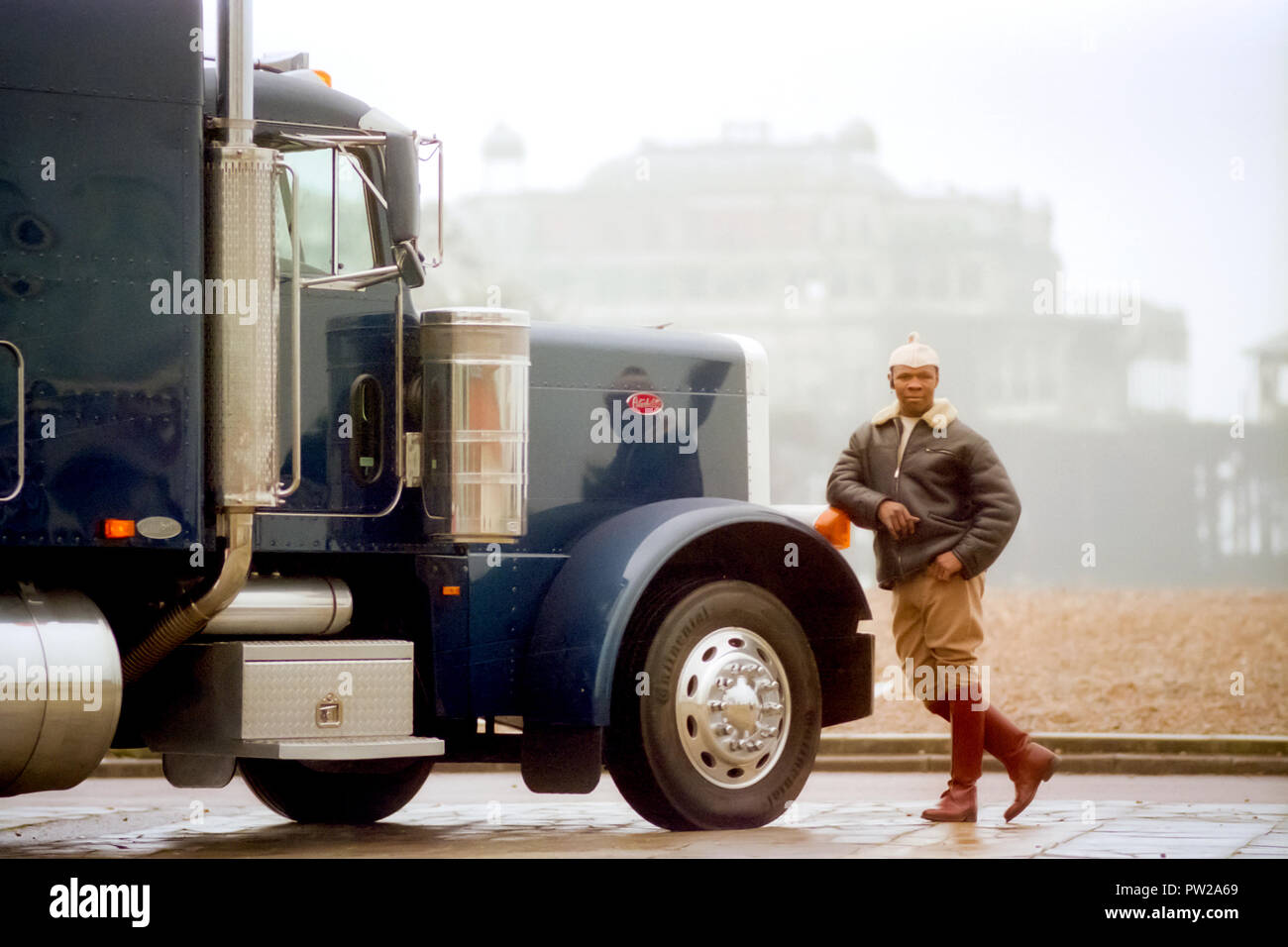 Chris Eubank and his truck in Brighton Stock Photo - Alamy