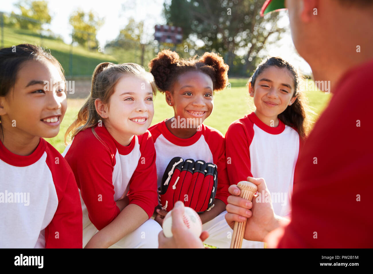 Baseball little league girl hires stock photography and images Alamy