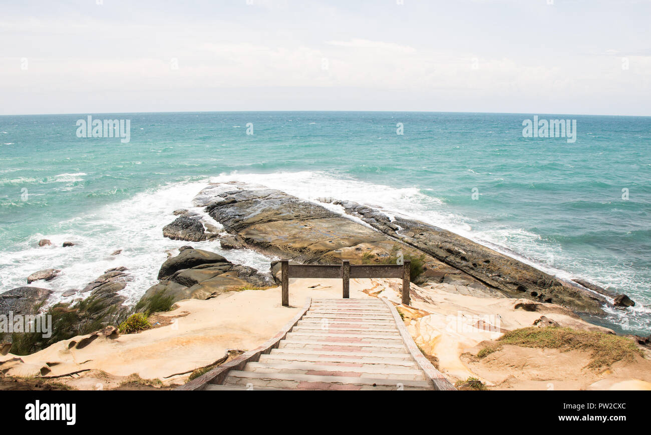 The tip of Borneo, most easterly point of the island of Borneo, Malaysia Stock Photo