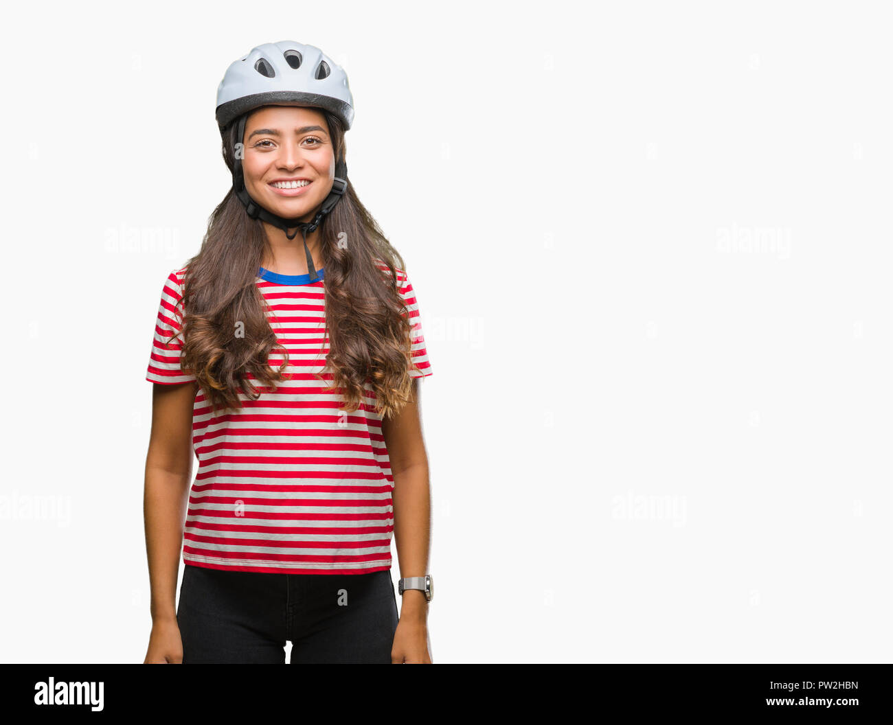 Indian girl on a bicycle Cut Out Stock Images & Pictures Alamy