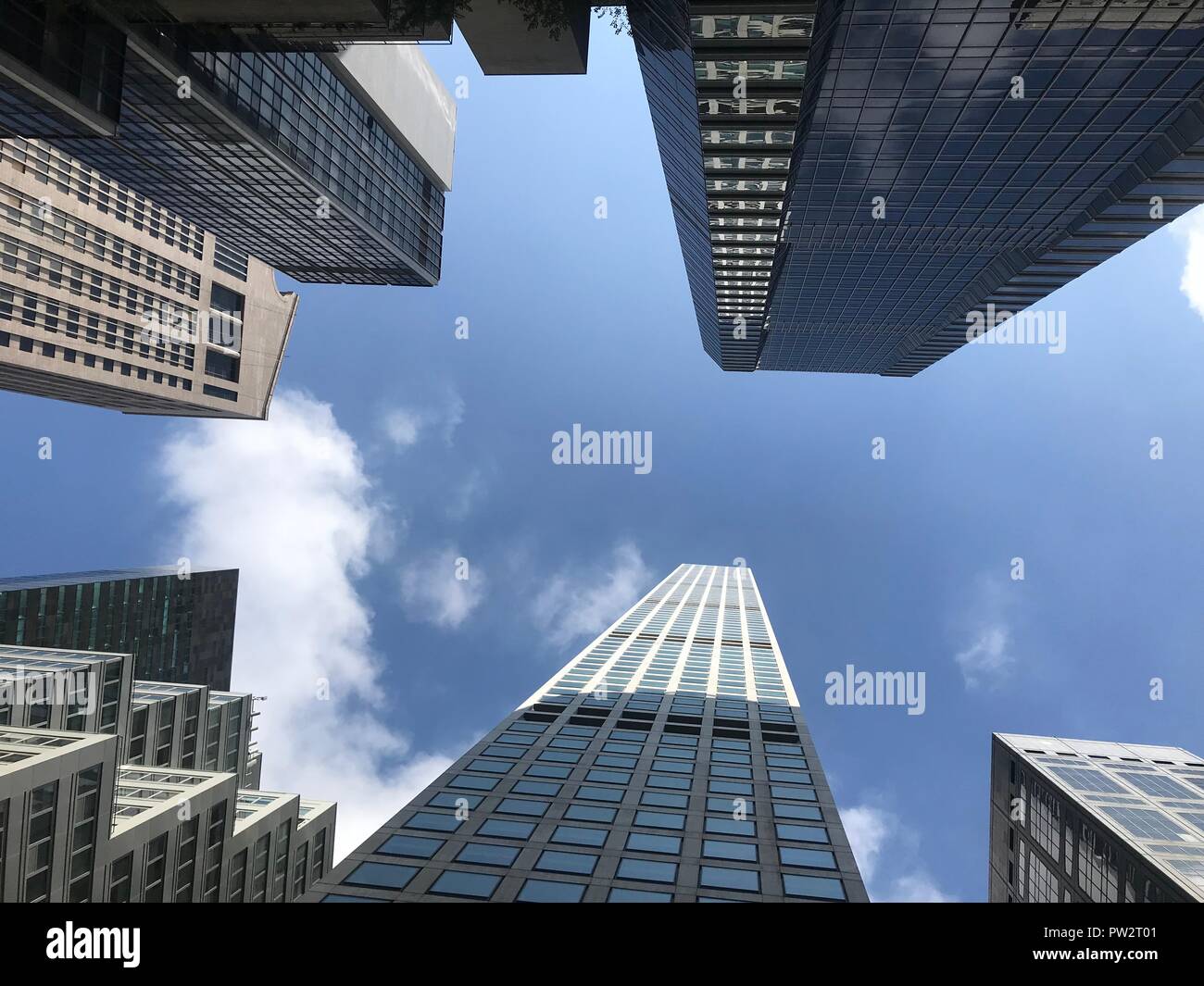 Manhattan street view, New York City Stock Photo - Alamy