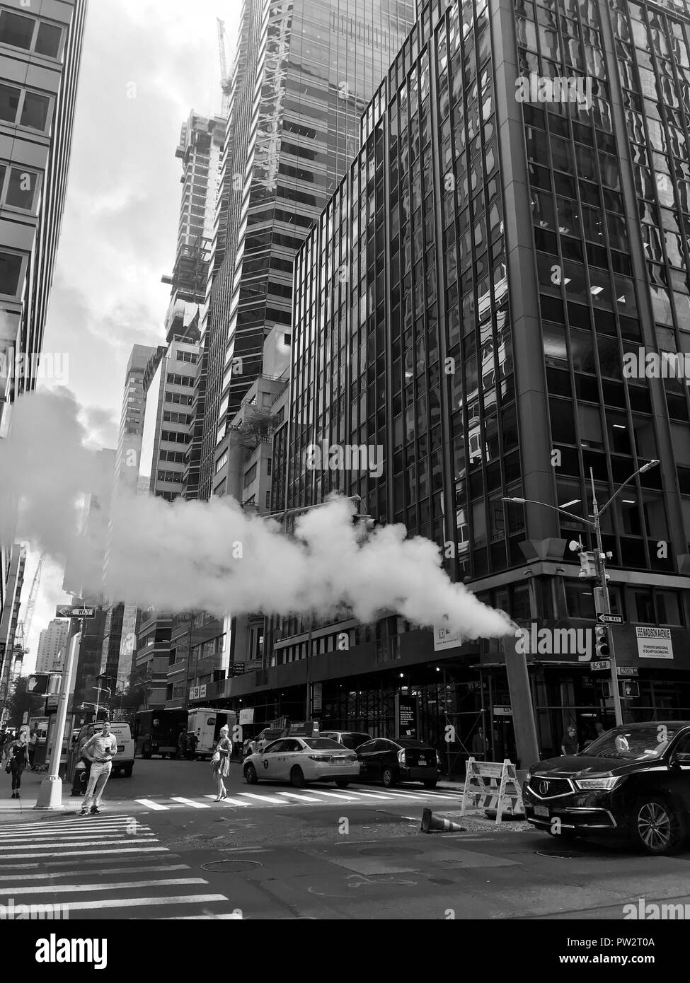 Manhattan street view, New York City Stock Photo - Alamy