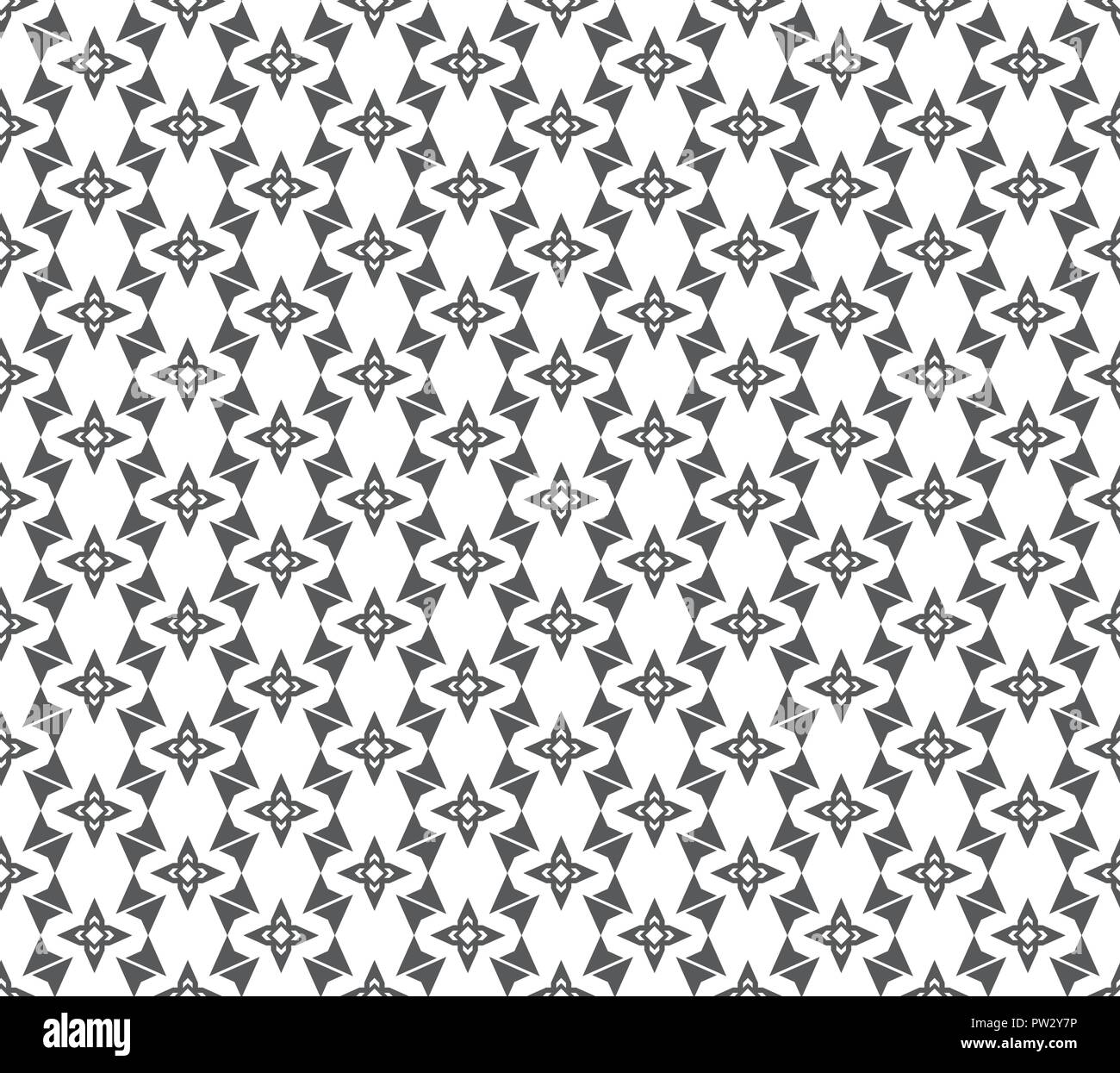 Abstract geometric Seamless pattern . Repeating geometric Black and ...