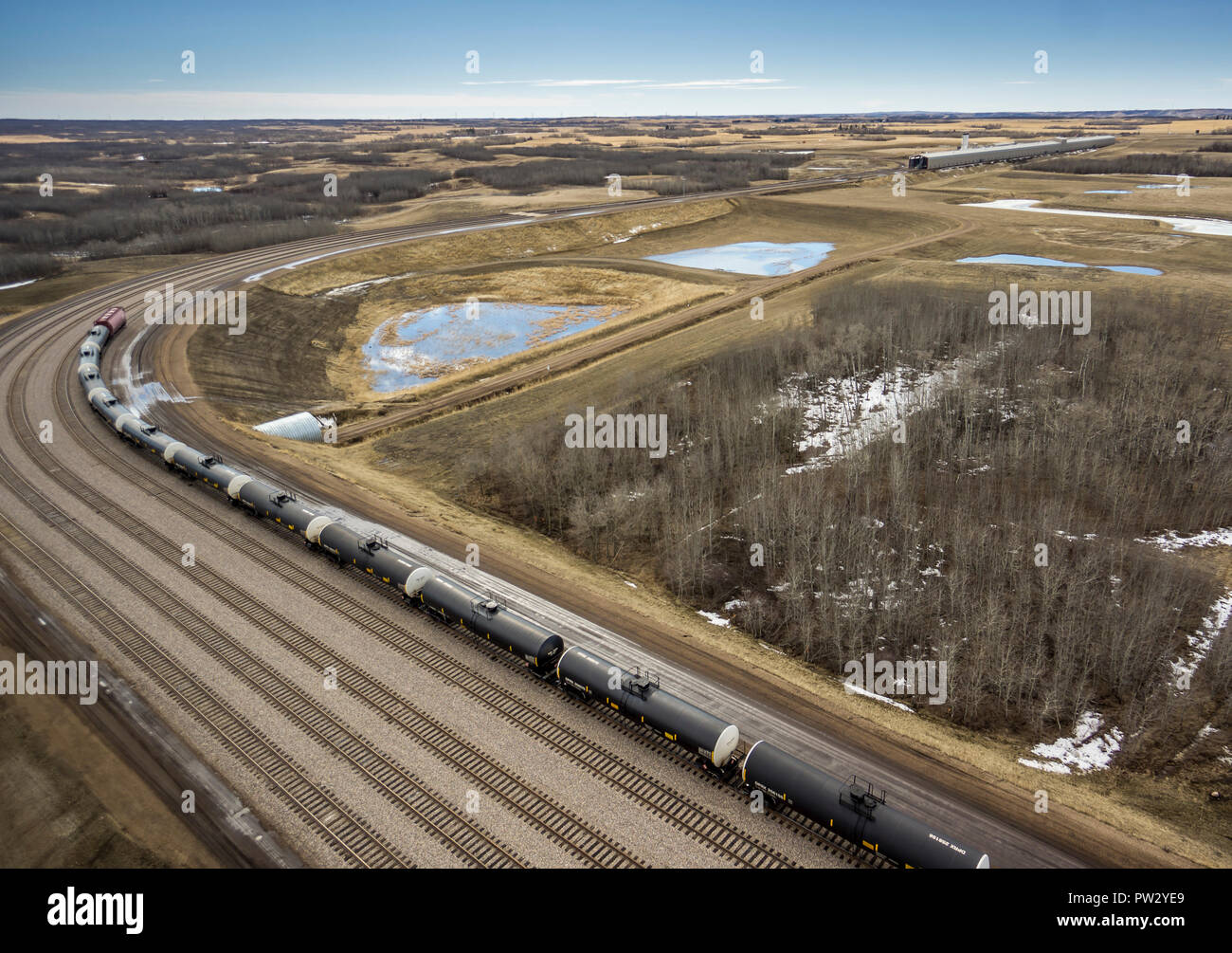 USD Group's Hardisty Terminal where rail cars are loaded with crude oil