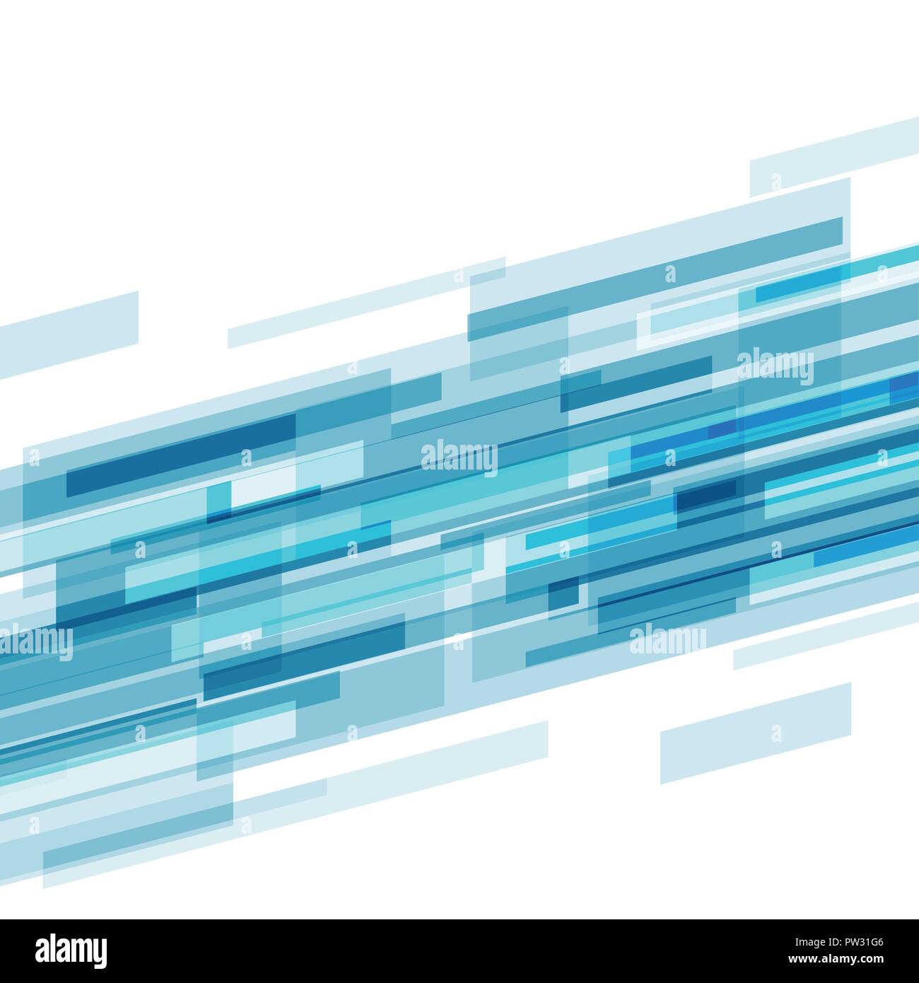 Blue abstract tech futuristic corporate stripes background. Vector ...