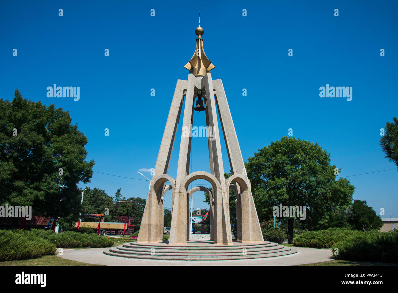 Monument to the victims of the tragedy, Bender, Republic of Transnistria, Moldova Stock Photo