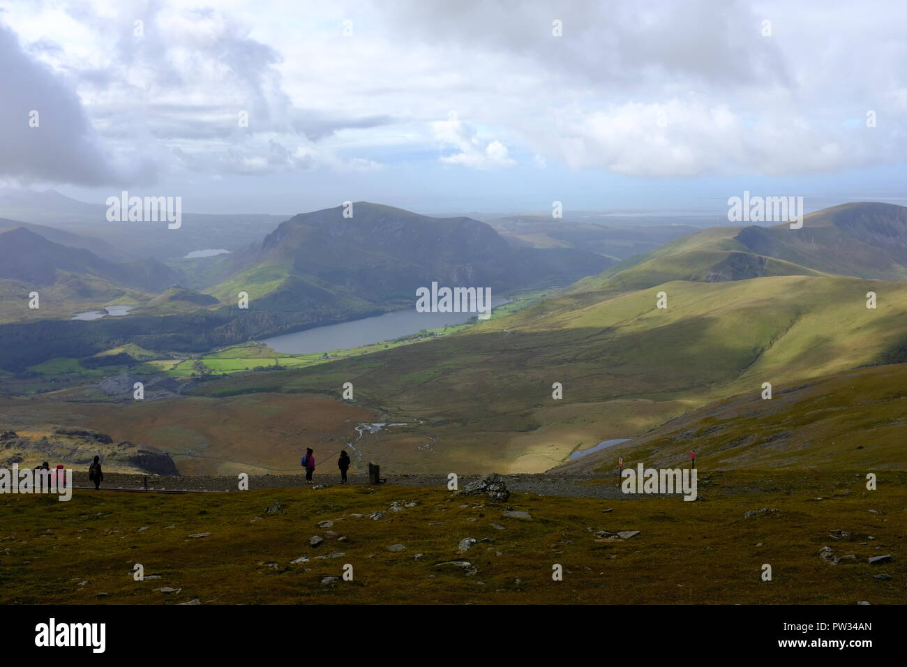 Mountain Snowdon in Welsh, UK Stock Photo - Alamy