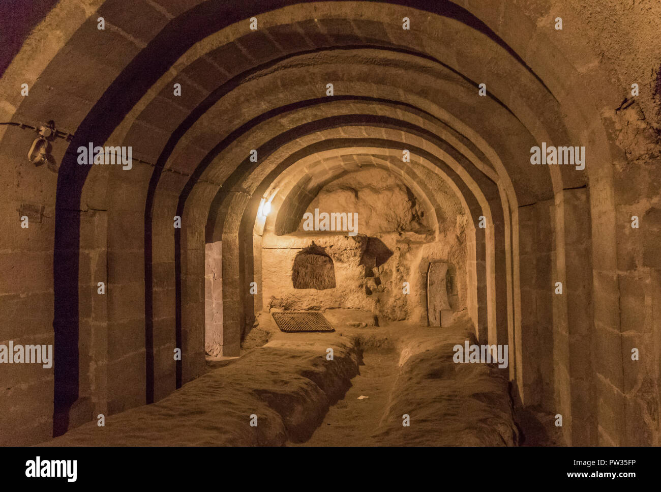 Derinkuyu underground city is the largest excavated underground city in