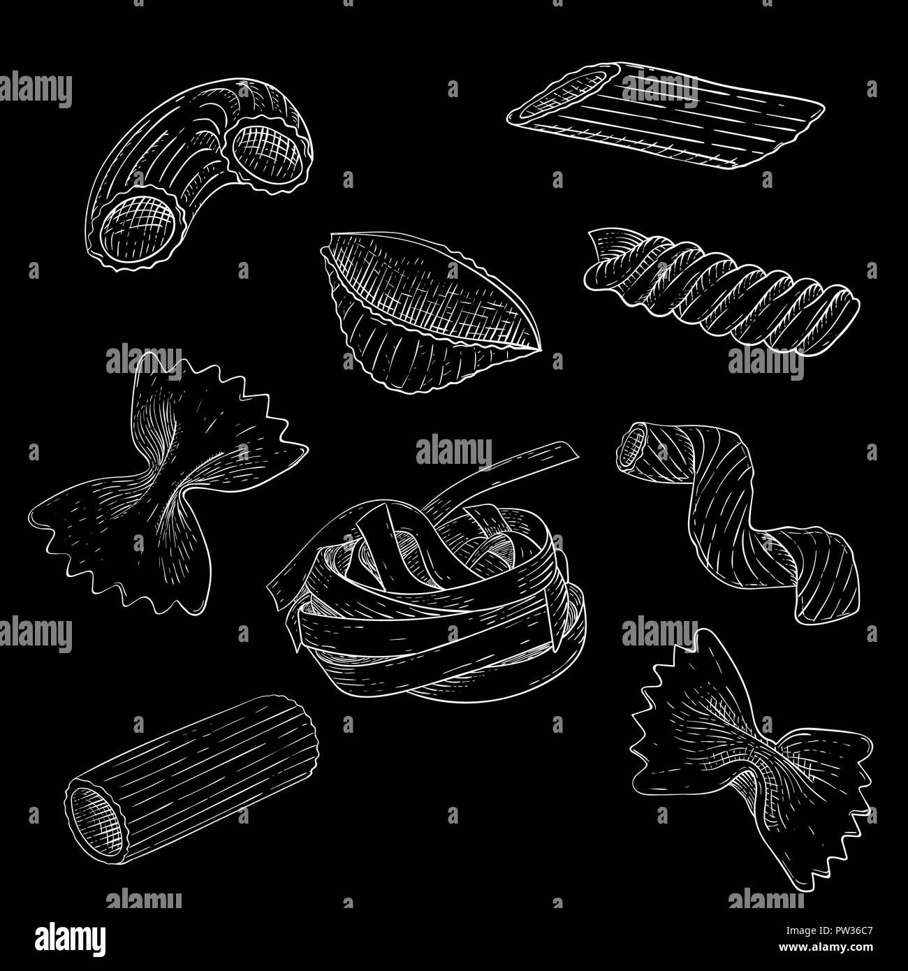 Pasta Black and White Stock Photos & Images Alamy