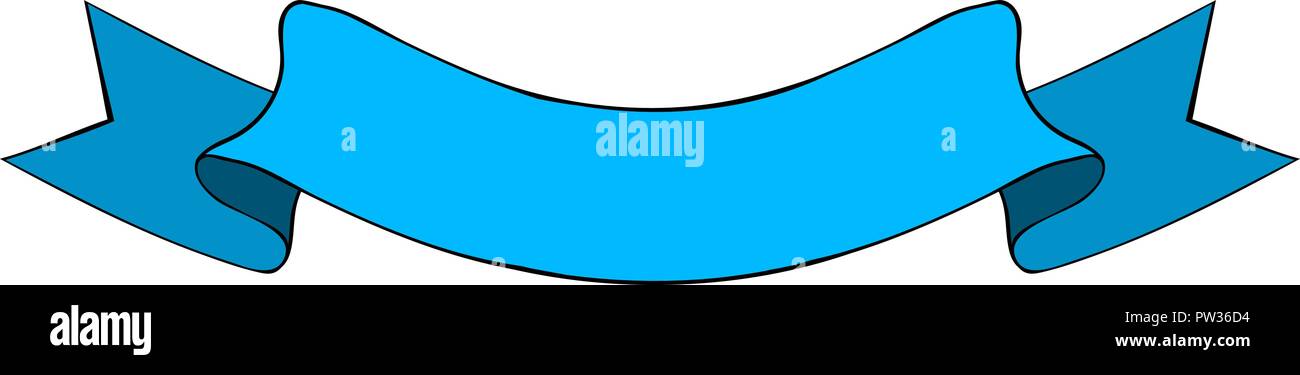Blue Ribbon Banner Stock Vector Art Illustration Vector Image