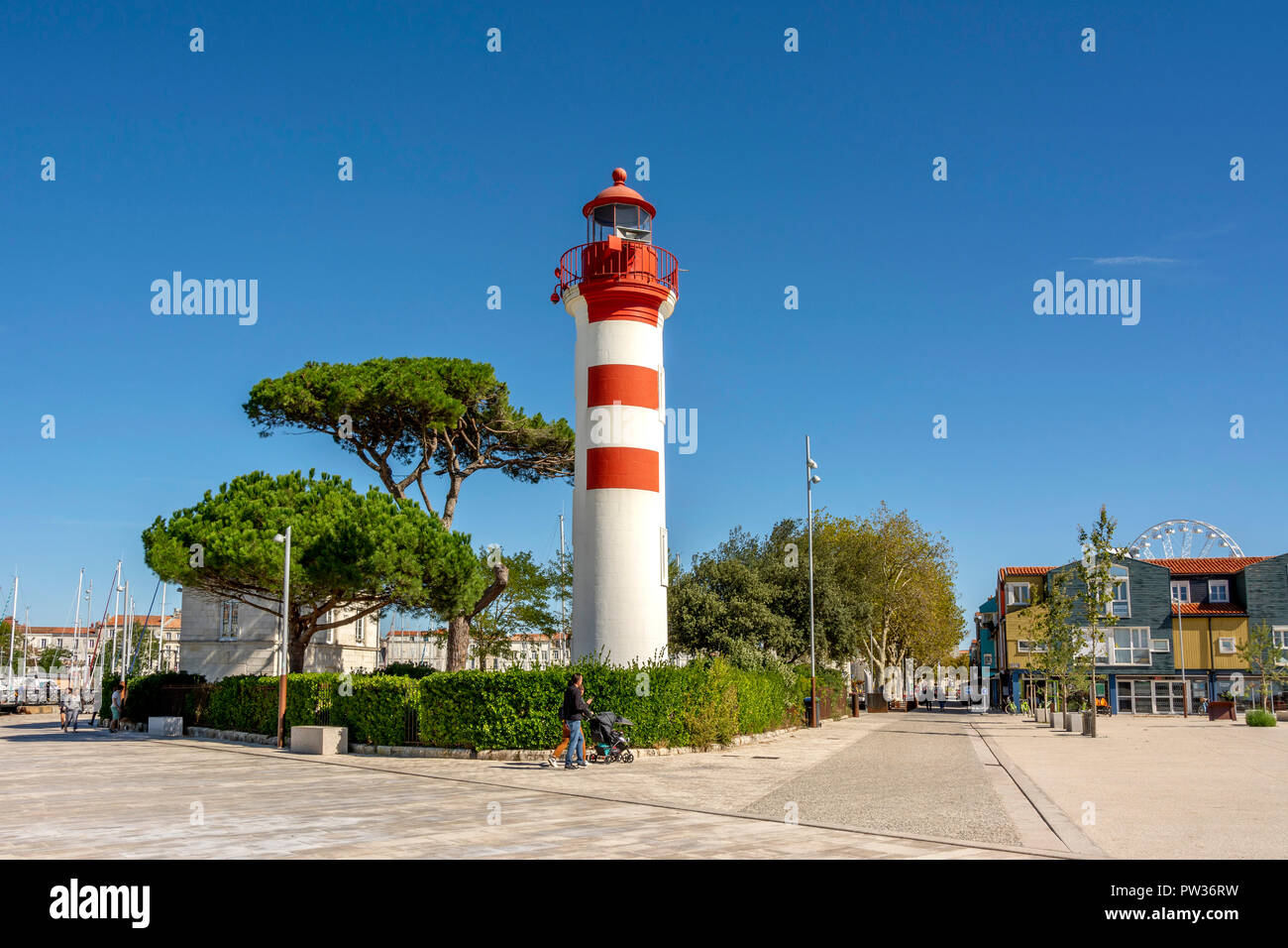 The lighthouse of  Quai Valin , Charente Maritime, Nouvelle-Aquitaine, France Stock Photo