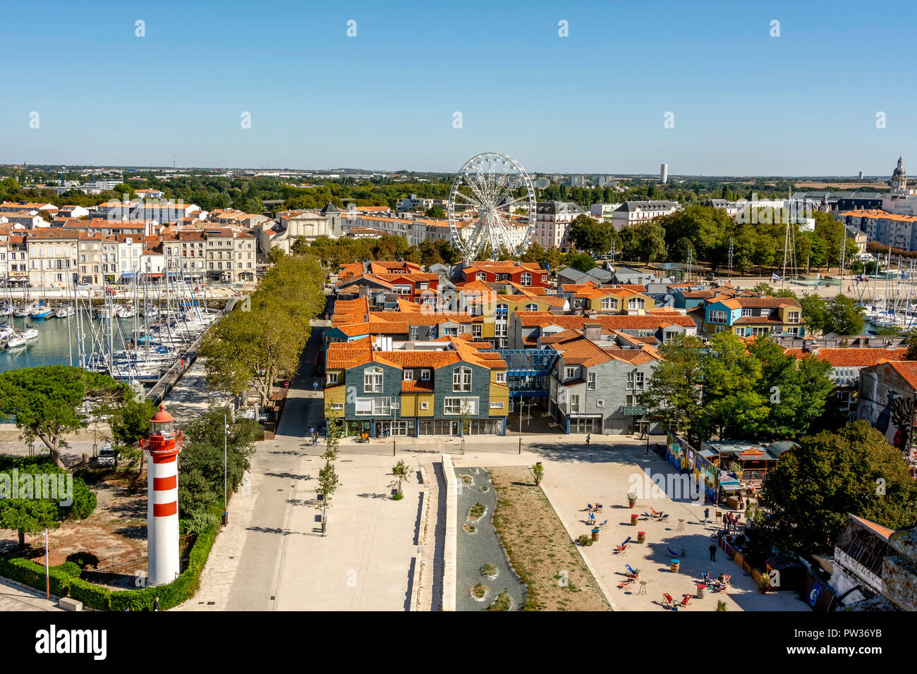 Le Gabut, district near port of La Rochelle , Charente Maritime, Nouvelle-Aquitaine, France Stock Photo