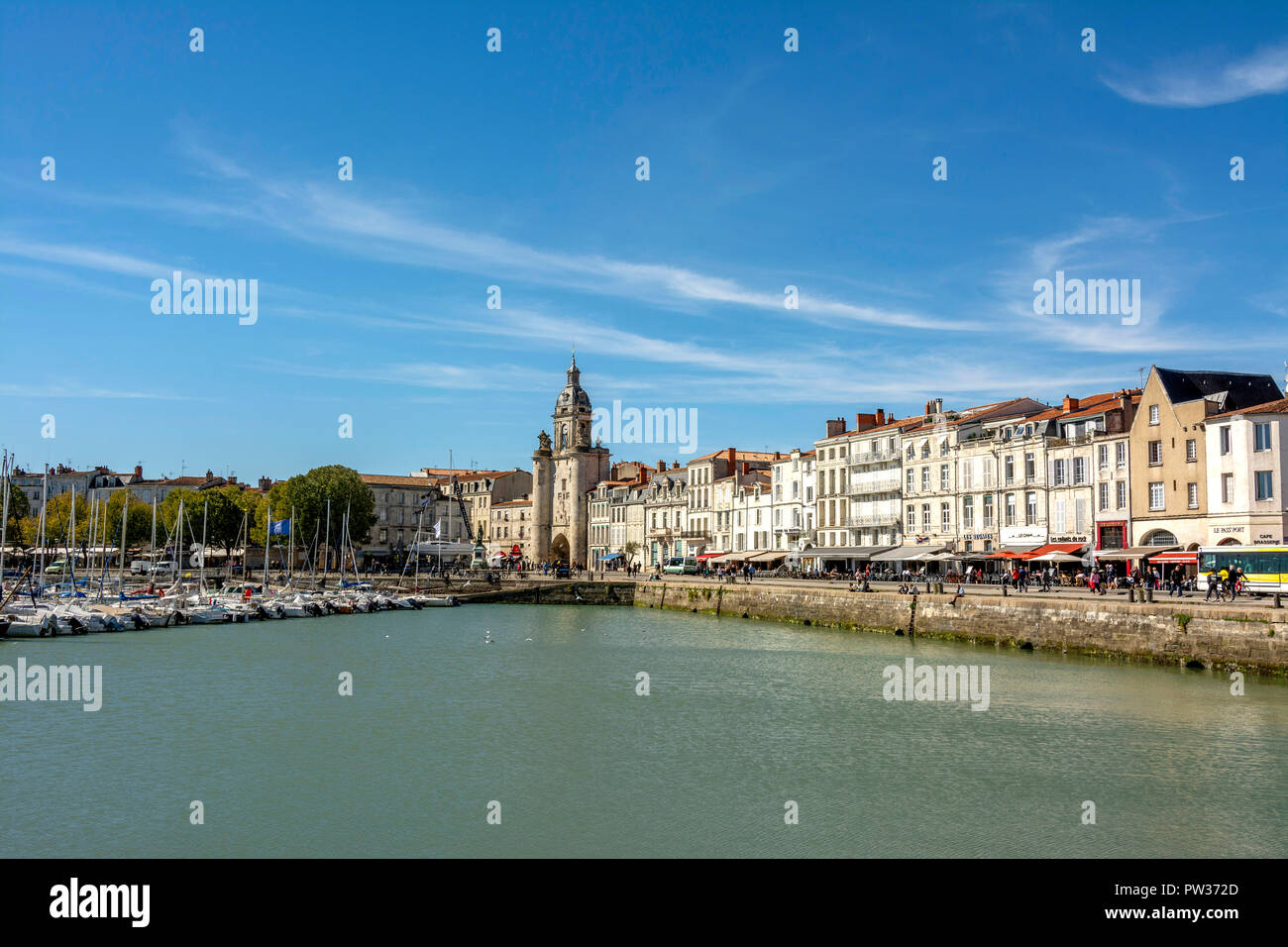 The old port (Vieux Port) of La Rochelle, CharenteMaritime, NouvelleAquitaine, France Stock