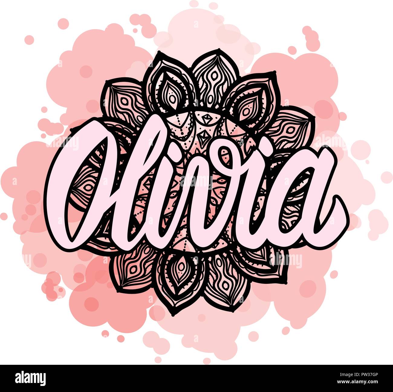 Olivia name design hi-res stock photography and images - Alamy