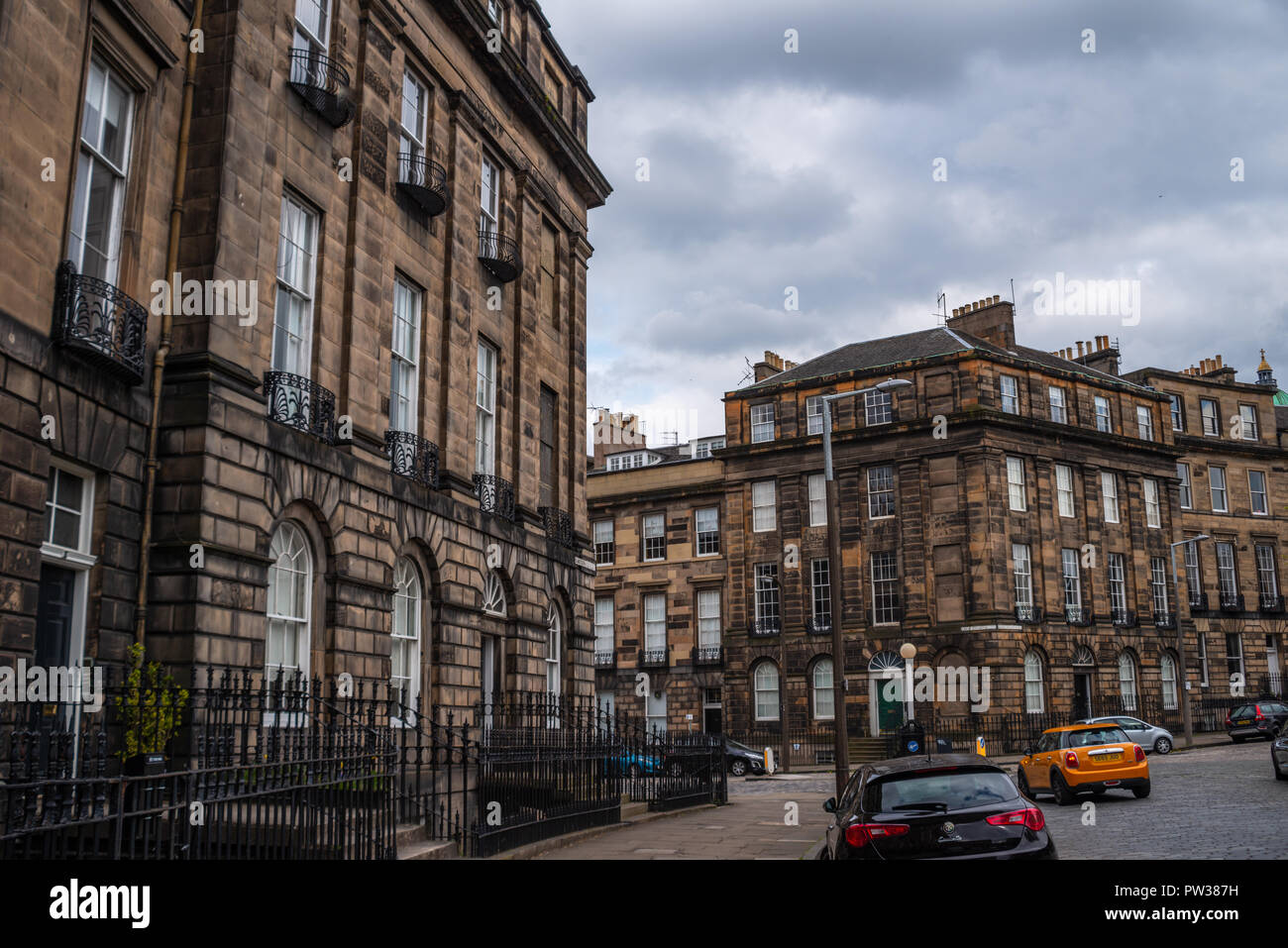 Randolph Crescent, Edinburgh, New Town, Scotland, United Kingdom Stock Photo