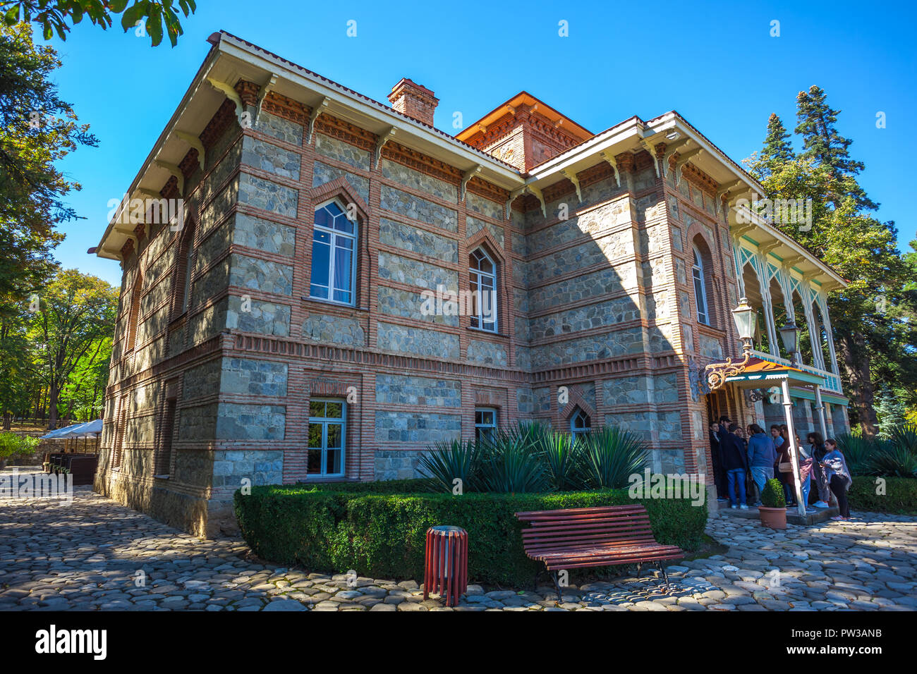 Tsinandali, Georgia - 30/09/2018: Tsinandali Palace and garden, Chavchavadze House Museum - Kakheti, Georgia, Caucasus. Stock Photo