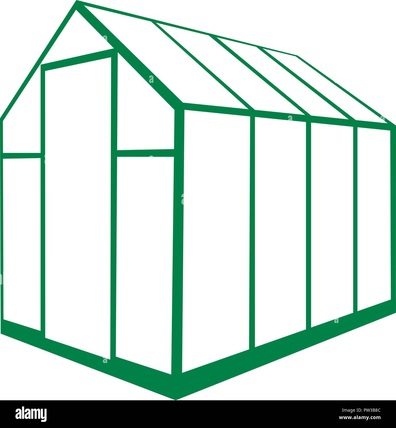 Basic greenhouse Stock Vector