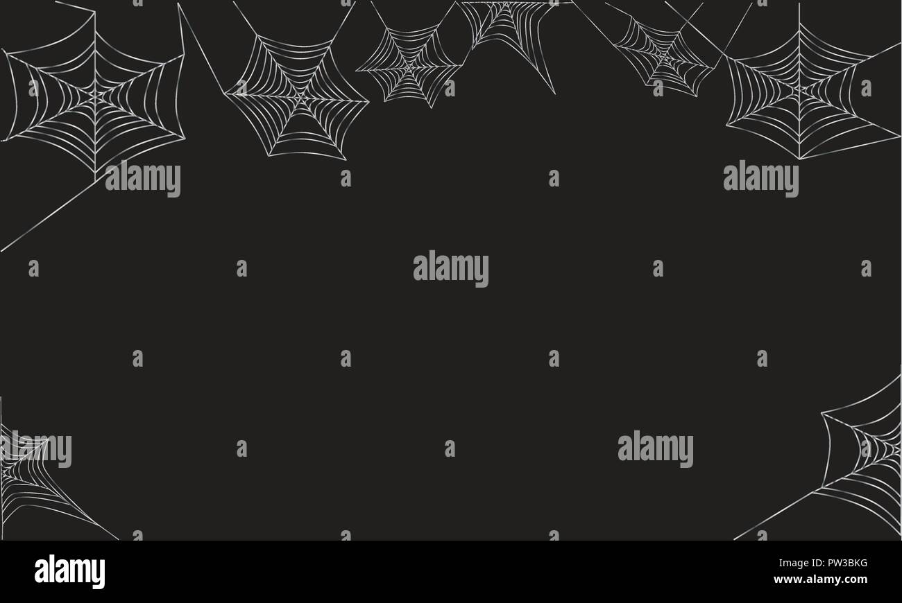 Silver Cobwebs Stock Vector