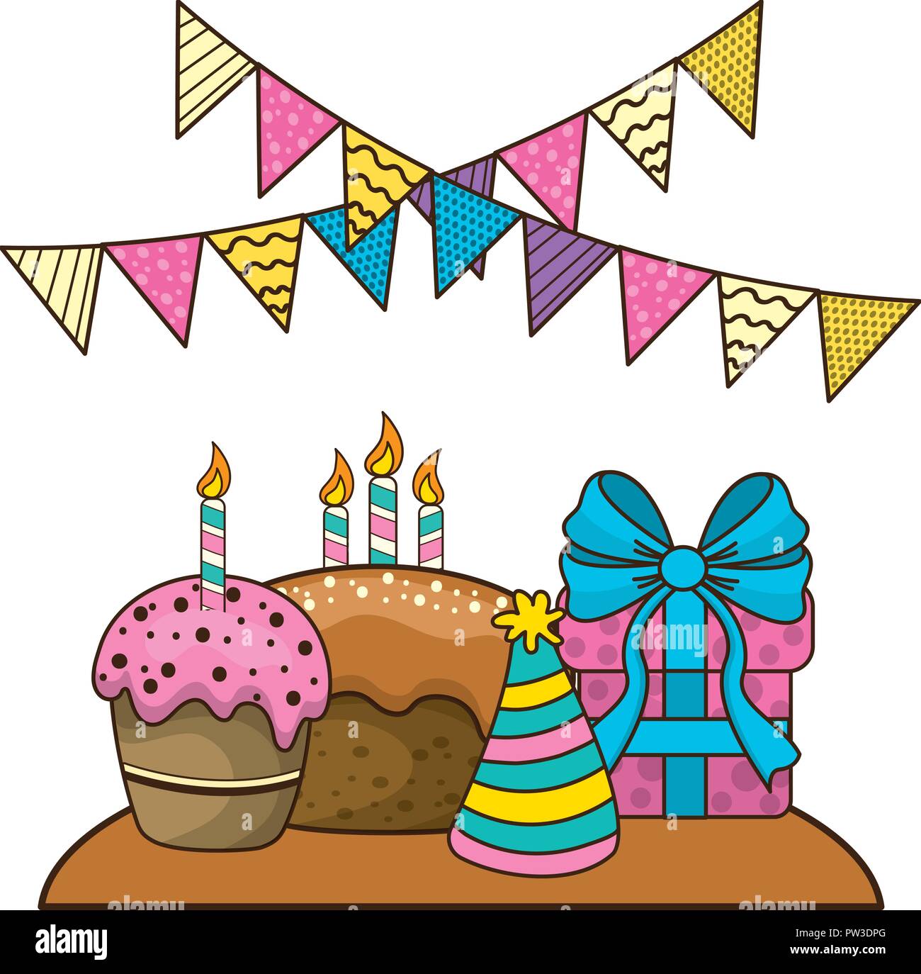 Happy birthday cartoons Stock Vector Image & Art - Alamy