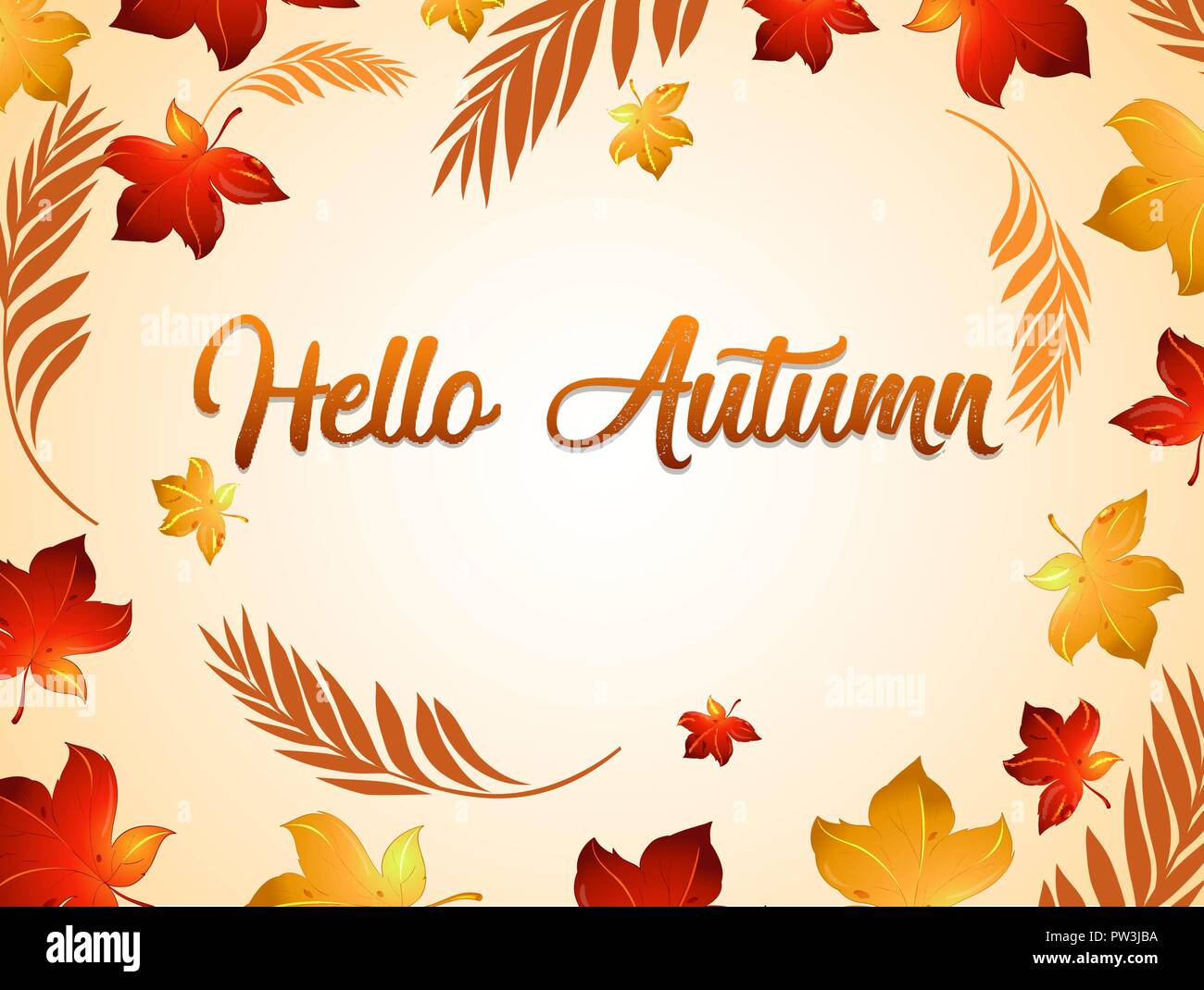 Autumn thanksgiving background template illustration Stock Vector Image ...
