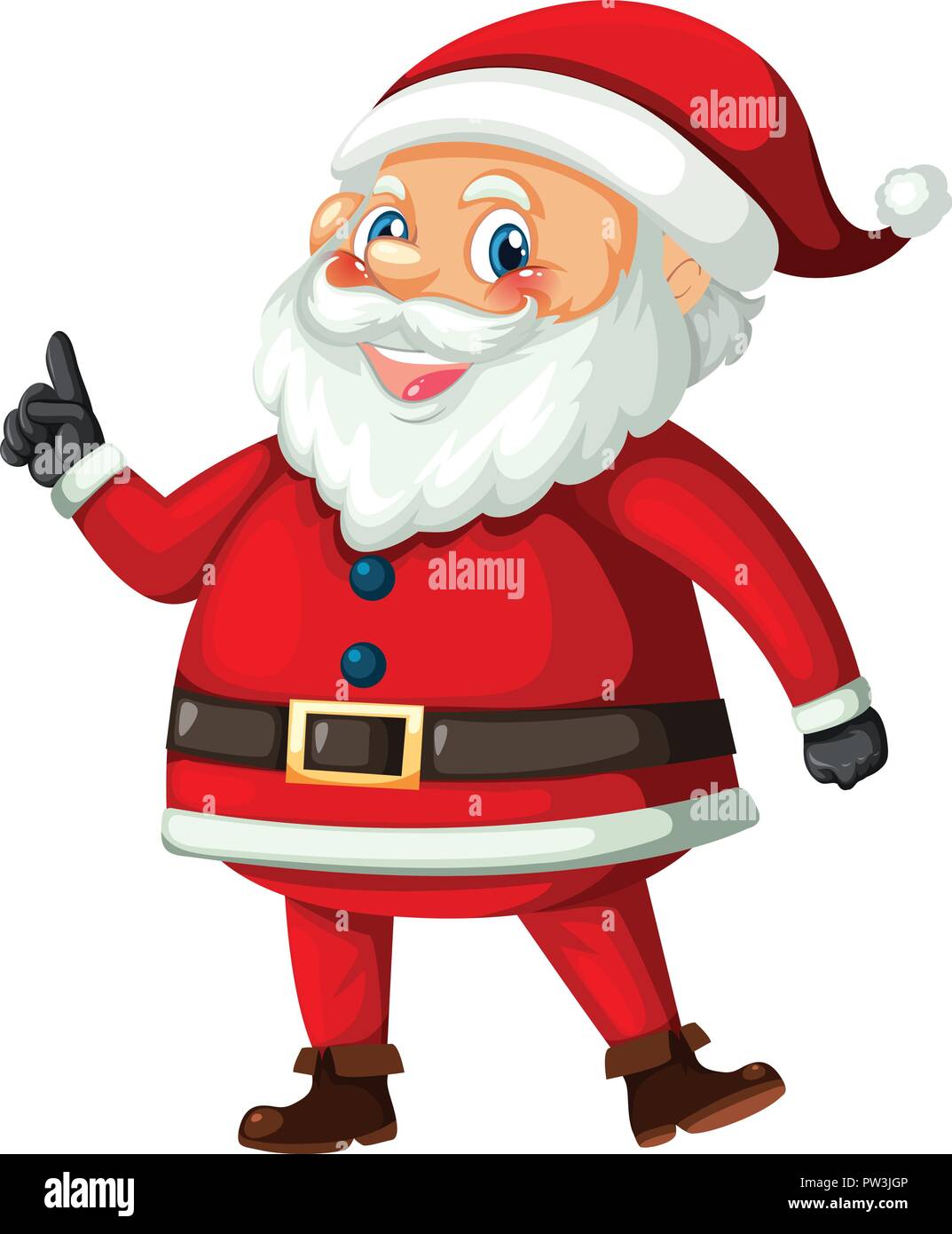 Santa claus on white background illustration Stock Vector Image & Art ...