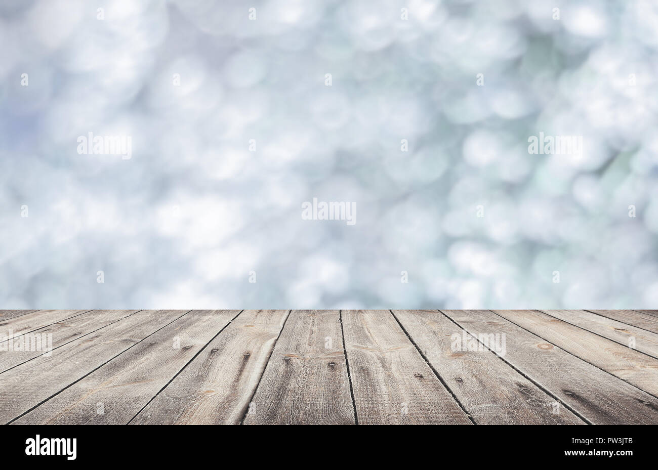 Empty table for display montages Stock Photo