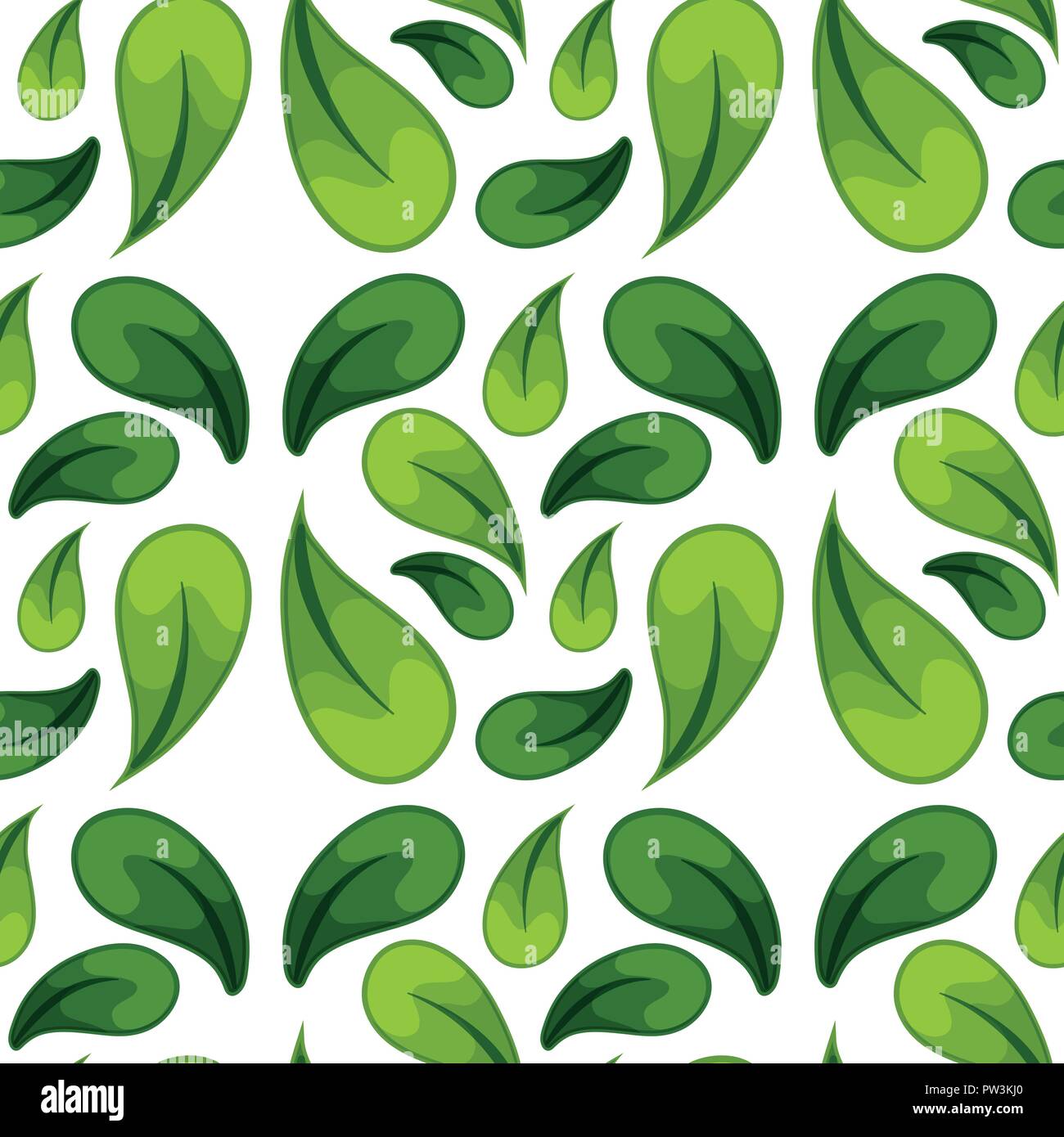 Green leaf seamless background illustration Stock Vector Image & Art ...