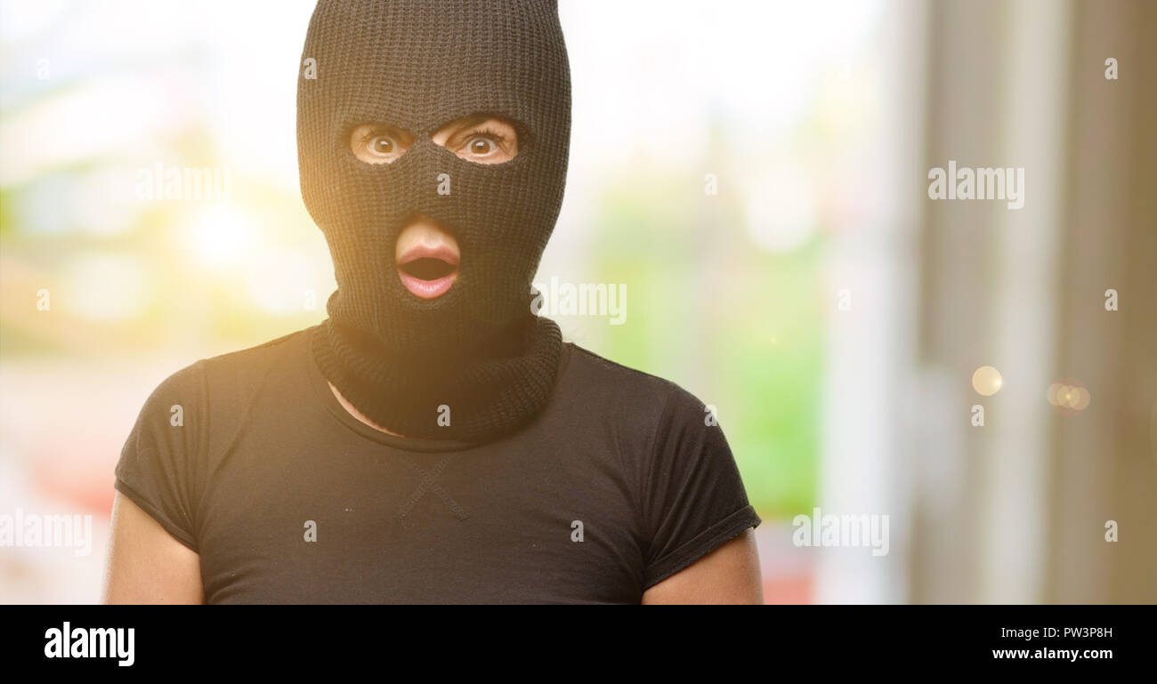 Woman wearing balaclava hires stock photography and images Alamy