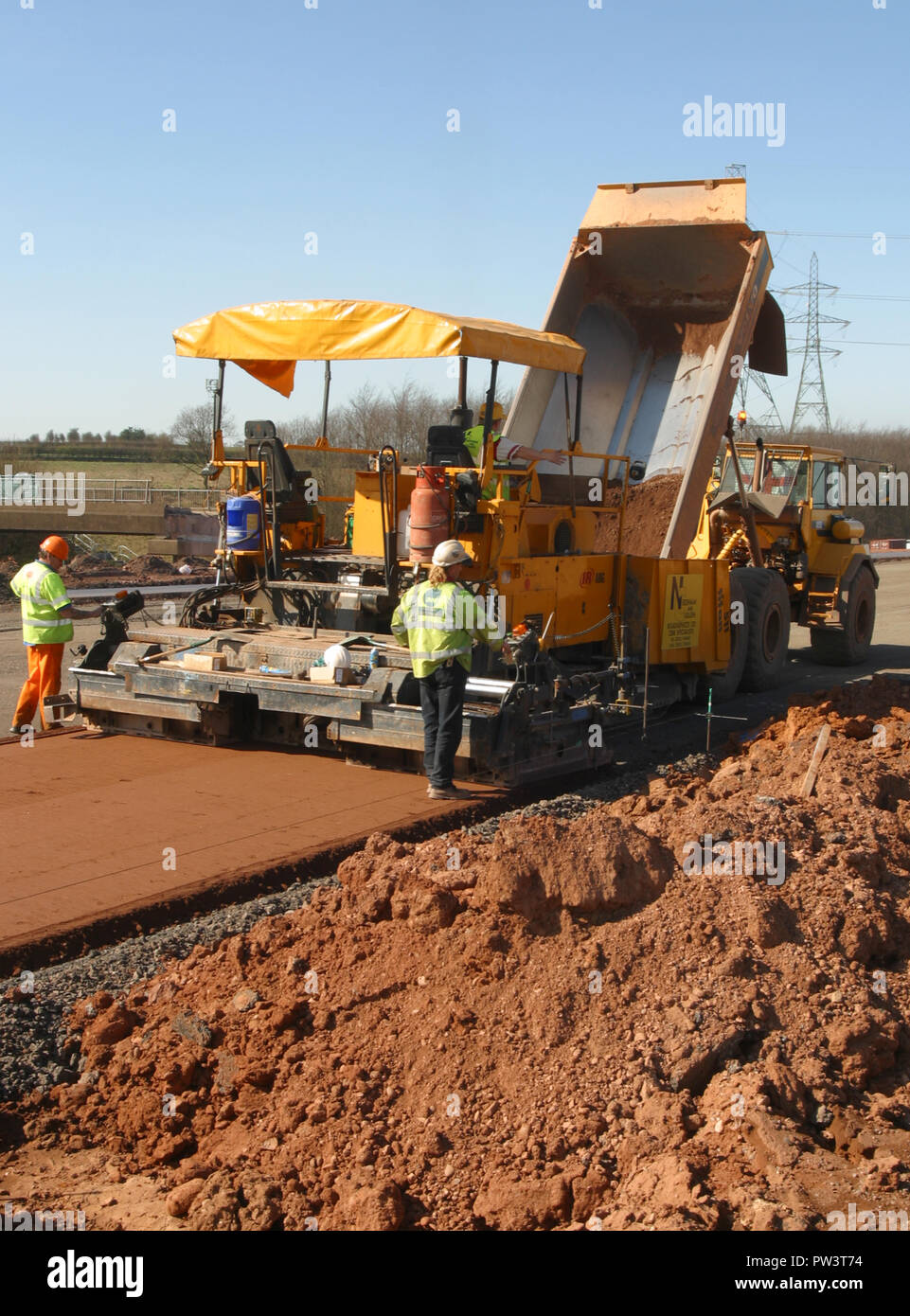 M6 motorway construction hi-res stock photography and images - Alamy