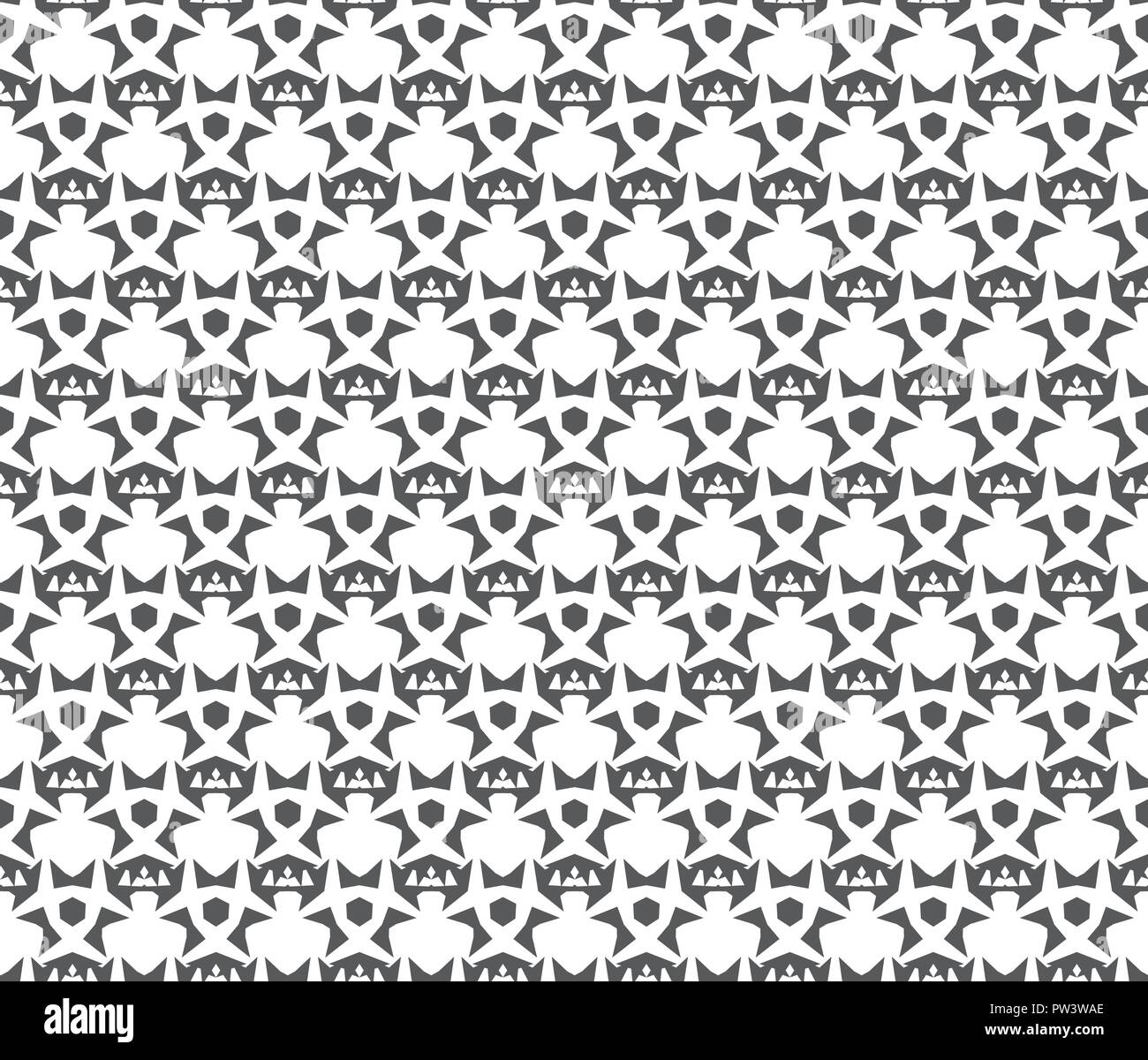 Abstract geometric Seamless pattern . Repeating geometric Black and ...