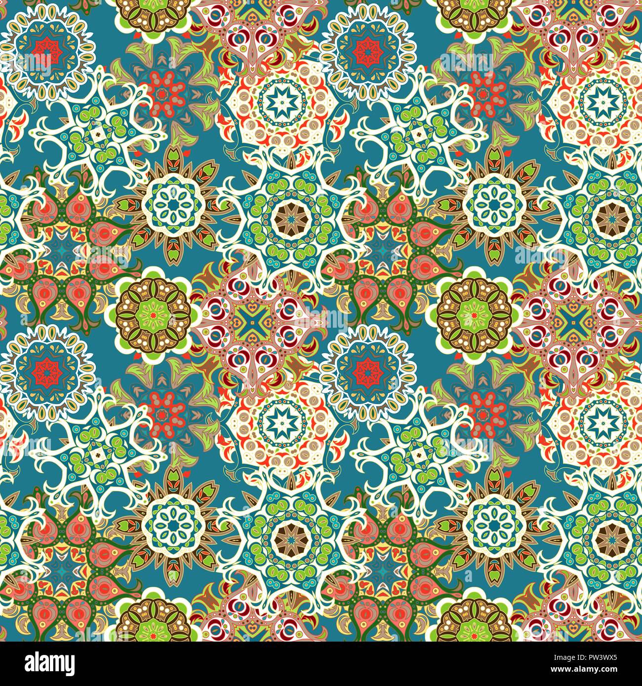 Mandala. Ethnic motifs vector seamless pattern Stock Vector Image & Art ...