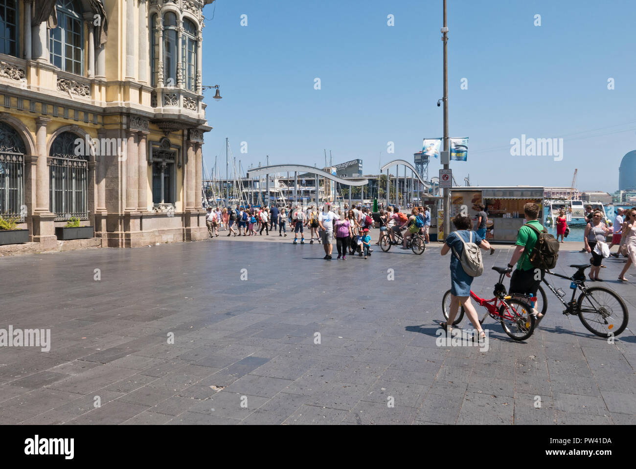 The seafront, Barcelona, Spain Stock Photo
