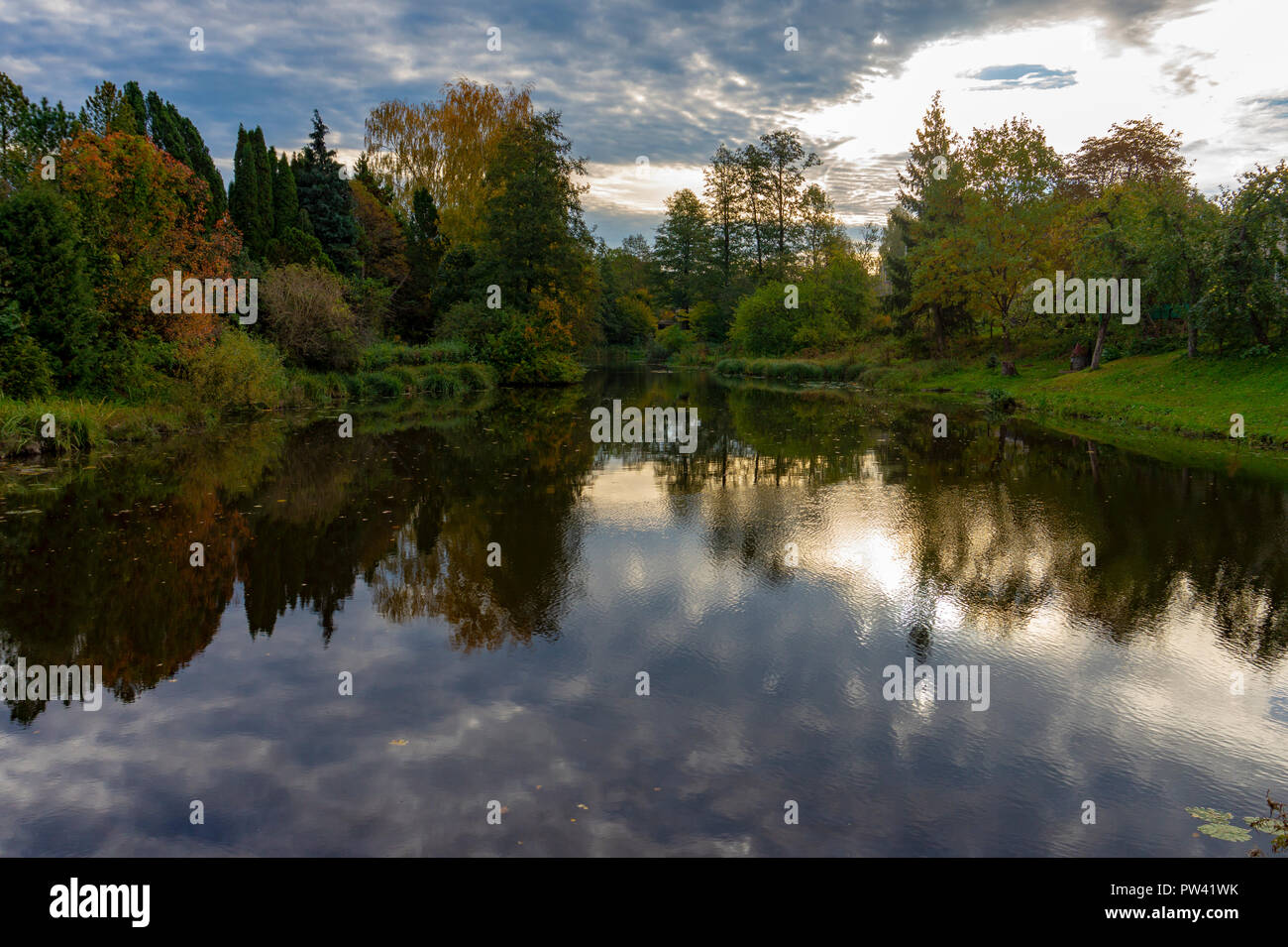 Color Characters Reflection fall colors cast hi-res stock photography and images - Alamy