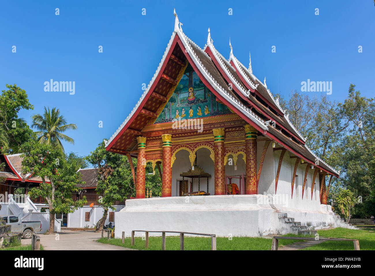 Wat Aham Temple in Luang Prabang, Laos Stock Photo