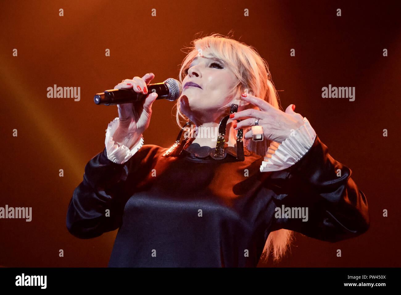 Latvian singer Laima Vaikule a concert in Kiev. (Photo by Aleksandr ...