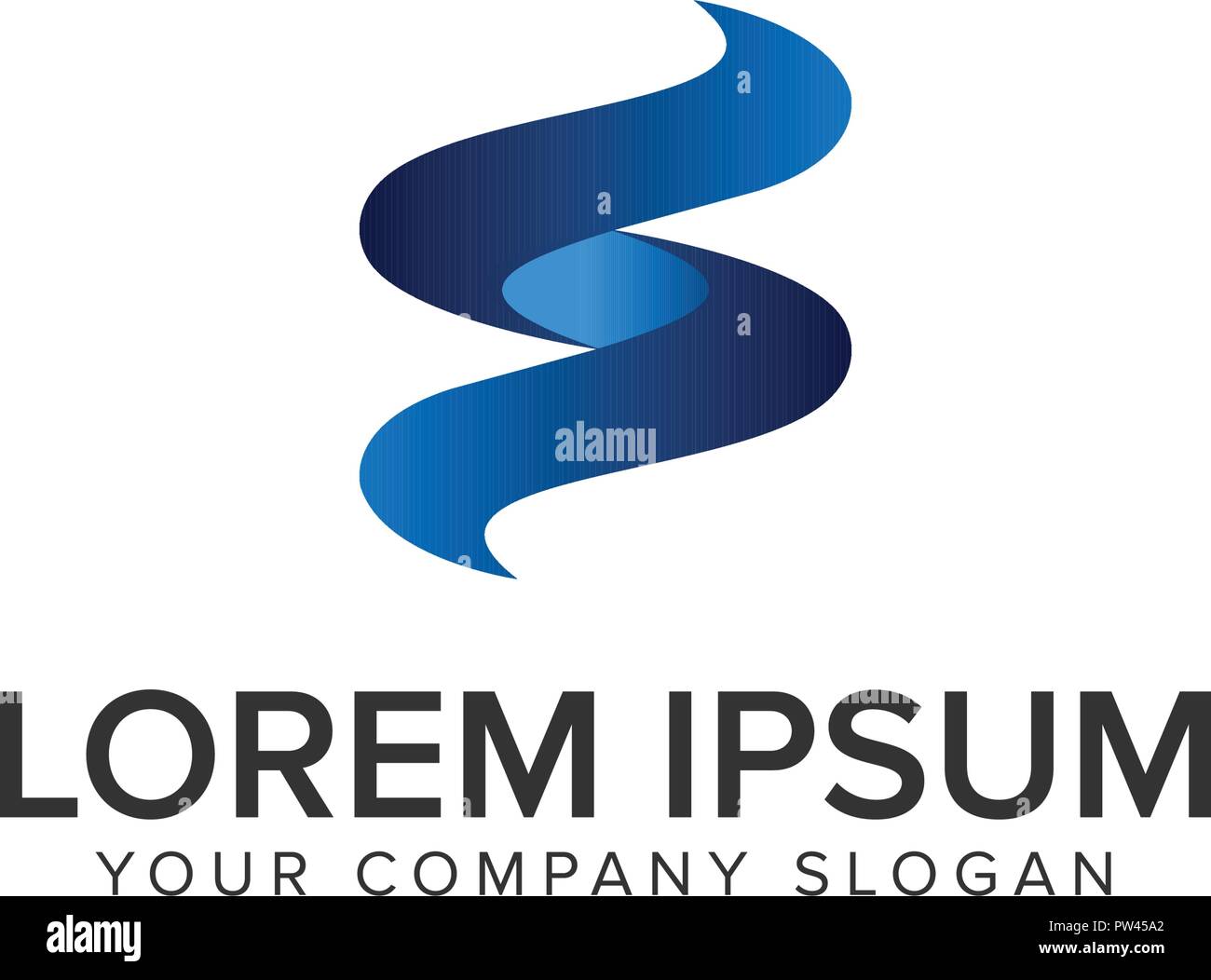 Modern Letter S 3D logo design concept template. fully editable vector ...