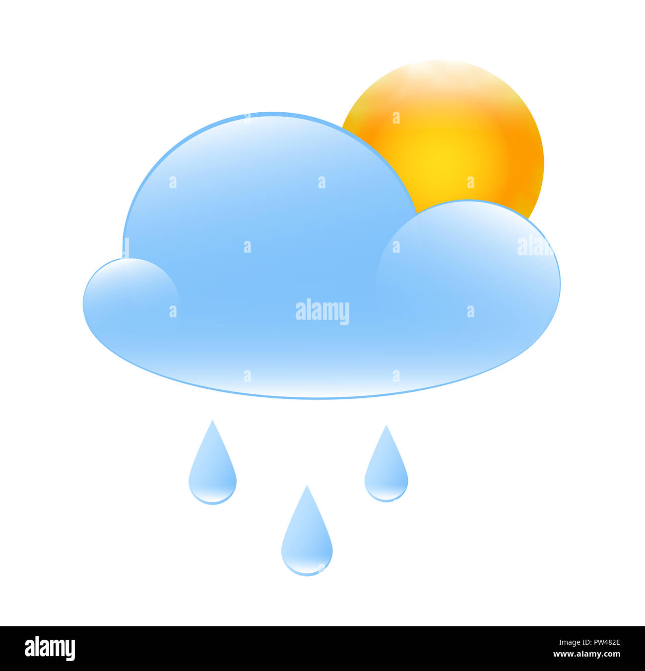 Partly Cloudy Cut Out Stock Images Pictures Alamy