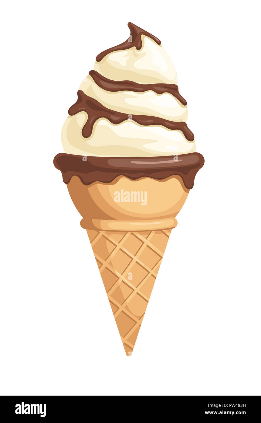 Chocolate Ice Cream Cone Clip Art